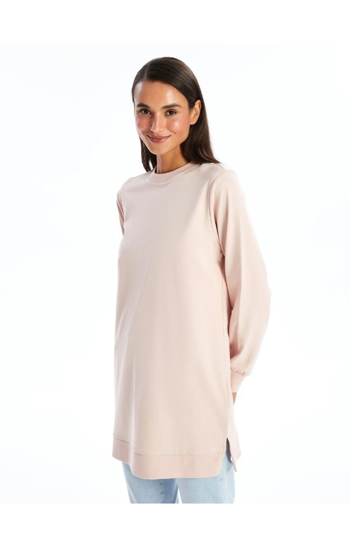 LC Waikiki-Women's Crew Neck Sweatshirt Tunic 1