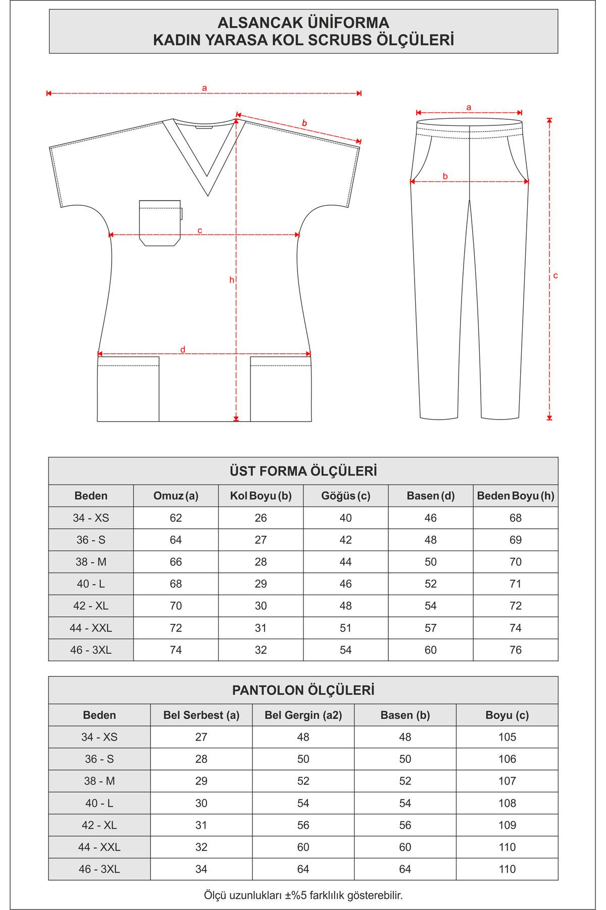Alsancak Üniforma-Κόκκινο/μαύρο Lycra Thin Fabric Scrubs Doctor Nurse Τζέρσεϊ χειρουργική στολή με νυχτερίδα 3