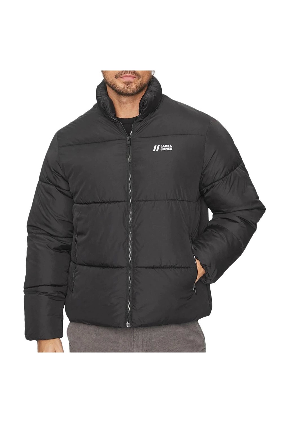 کاپشن مردانه جک اند جونز کد ۱۲۲۳۸۷۴۵ - مشکی جک اند جونز کاپشن Jack & Jones