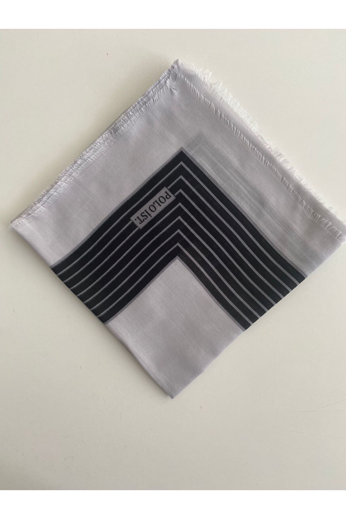 poloist-Lean Pattern Cheesecloth Writing 1