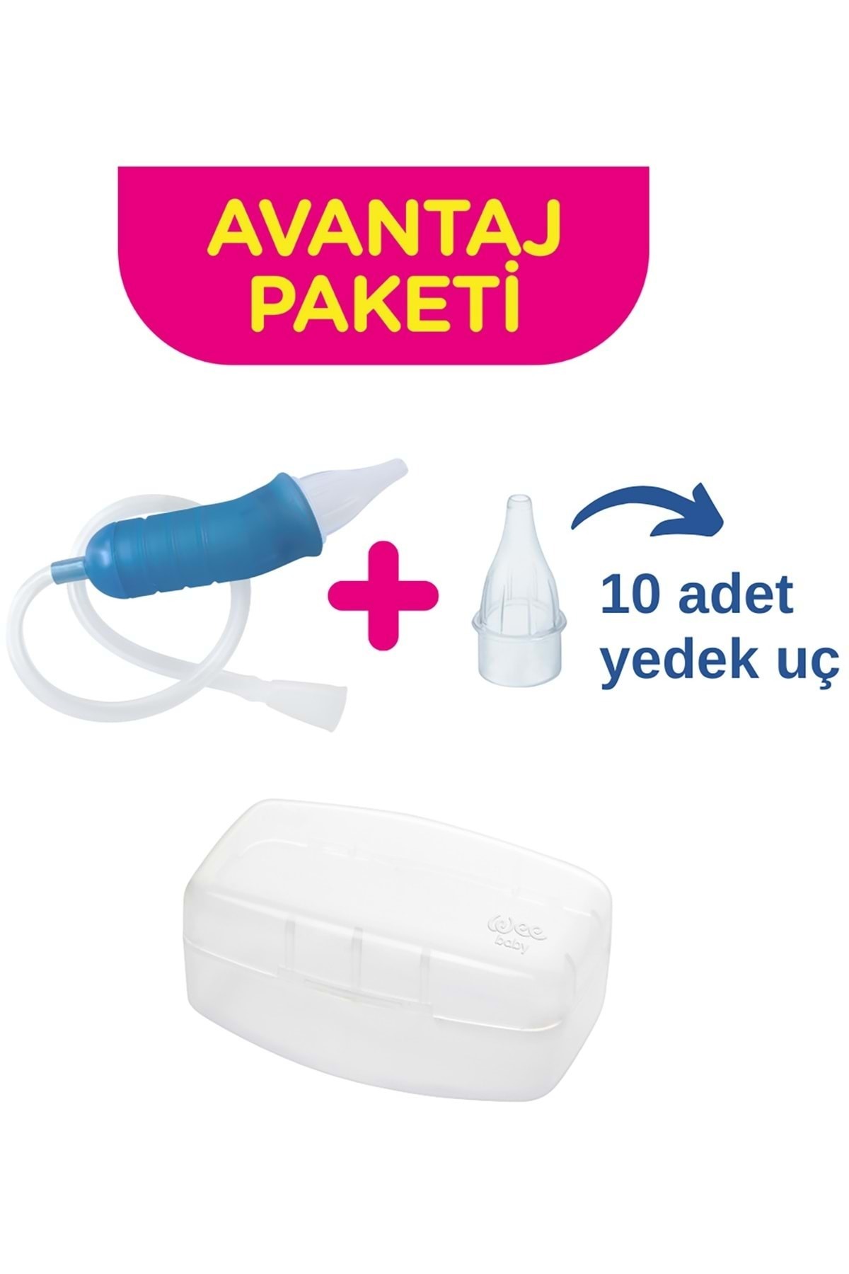 Wee Baby Burun Aspiratörü Seti Şeffaf (WEE945) (4 Lü Set) fotoğrafı 3 (önizleme)