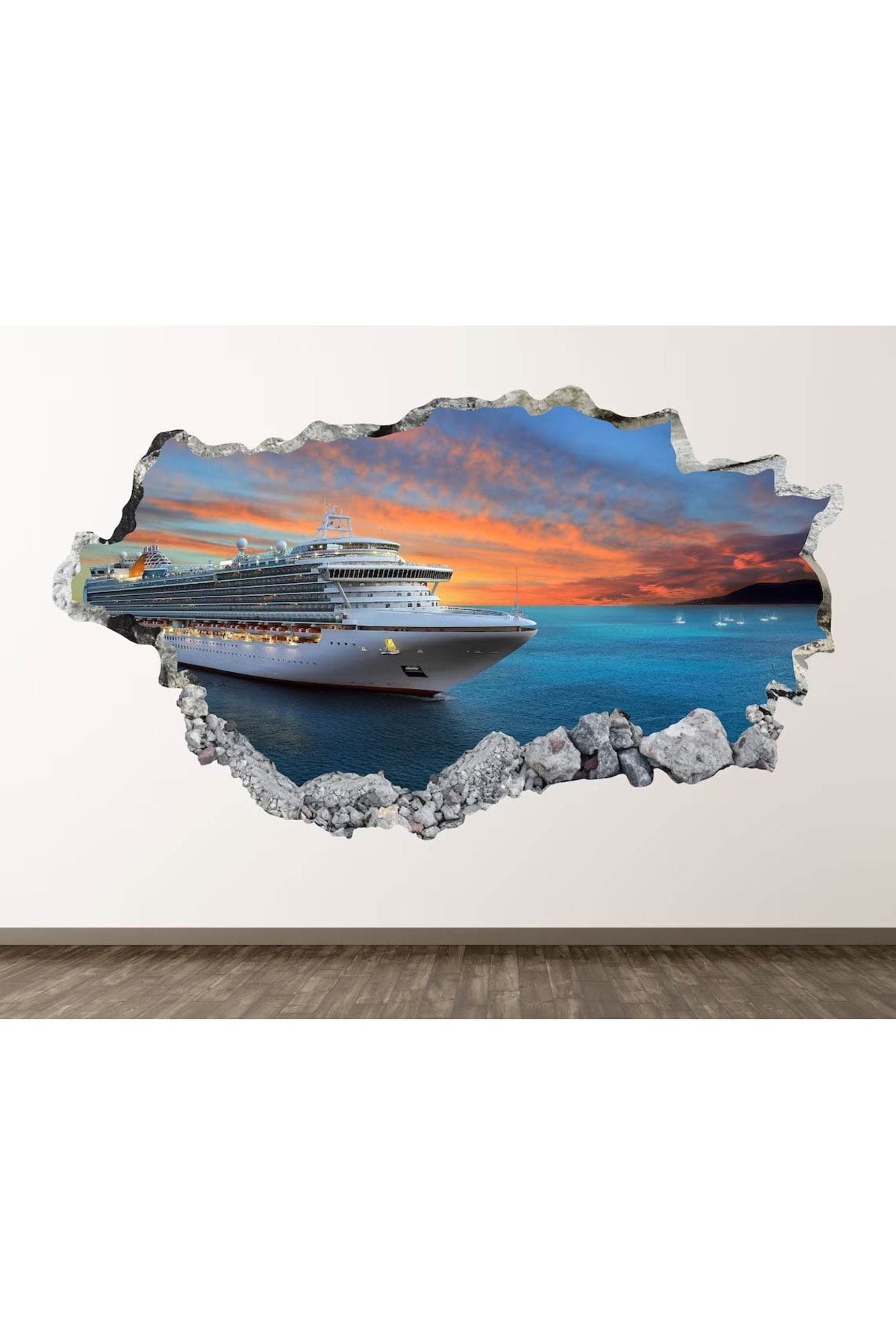 Full Hd Baskı 3D Modern Duvar Sticker