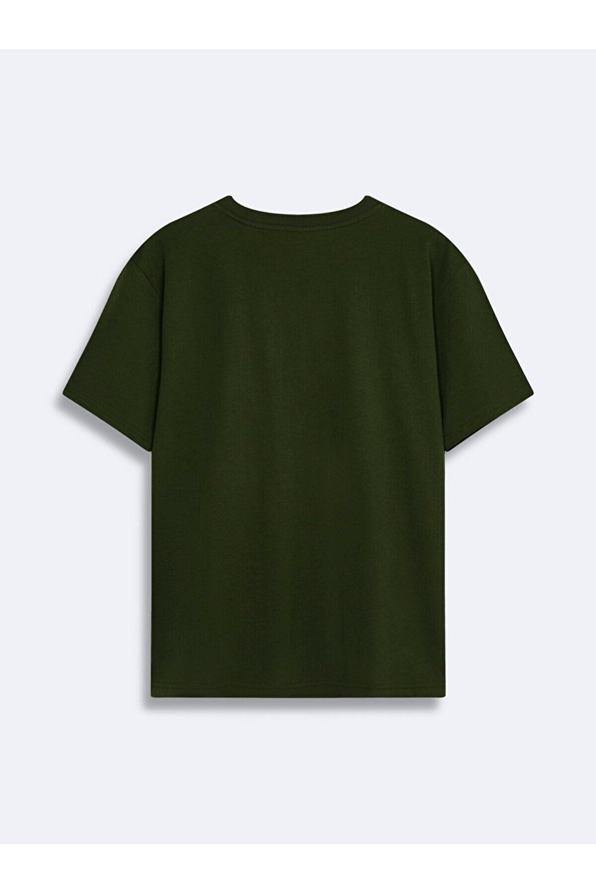 Ltb-Tricou verde cu logo contrast 2