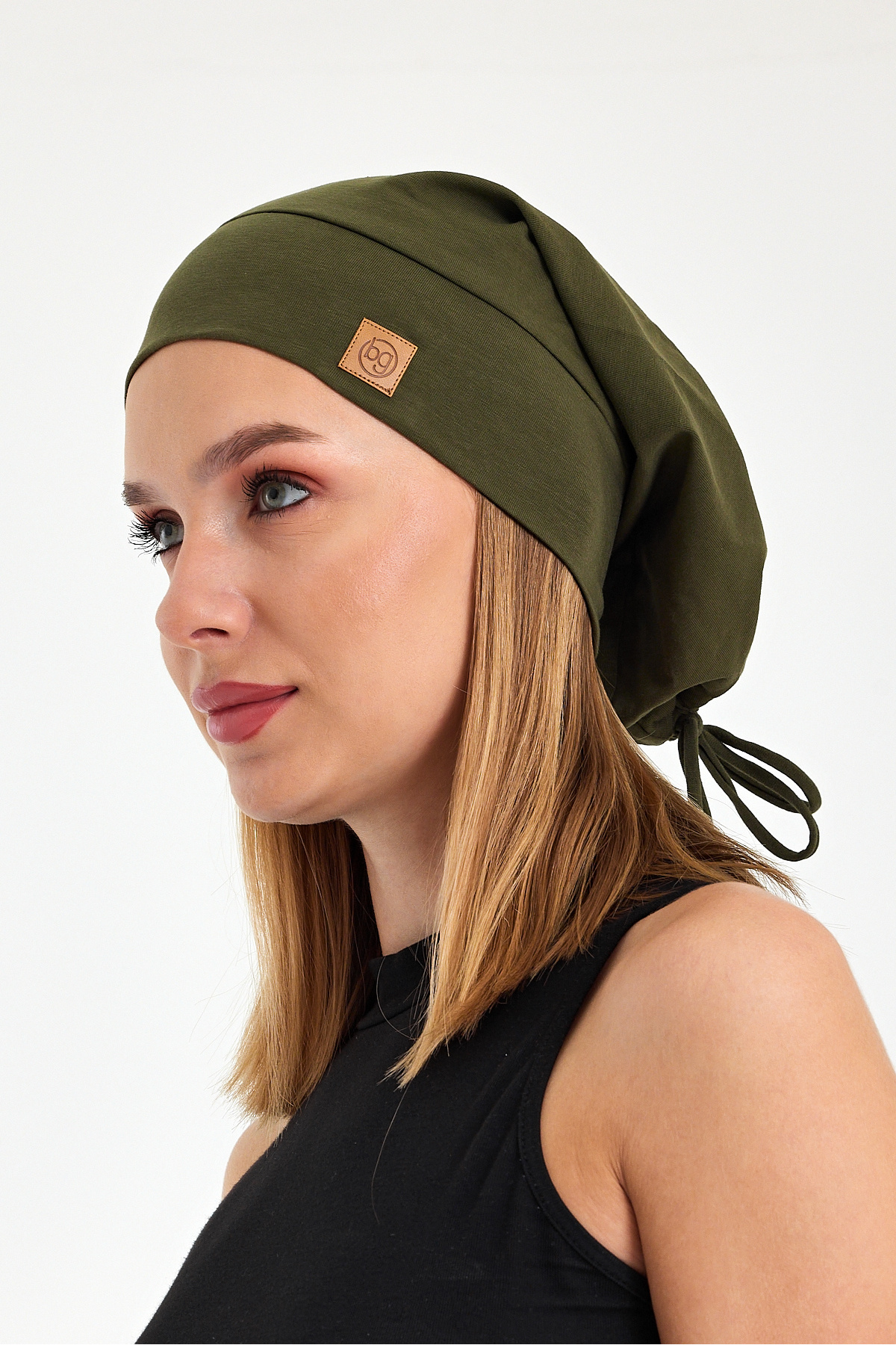 Butikgiz  Haki Ip Detaylı Özel Tasarım 4 Mevsim Şapka Bere Buff-ultra Yumuşak Doğal Penye Kumaş - Görsel 9