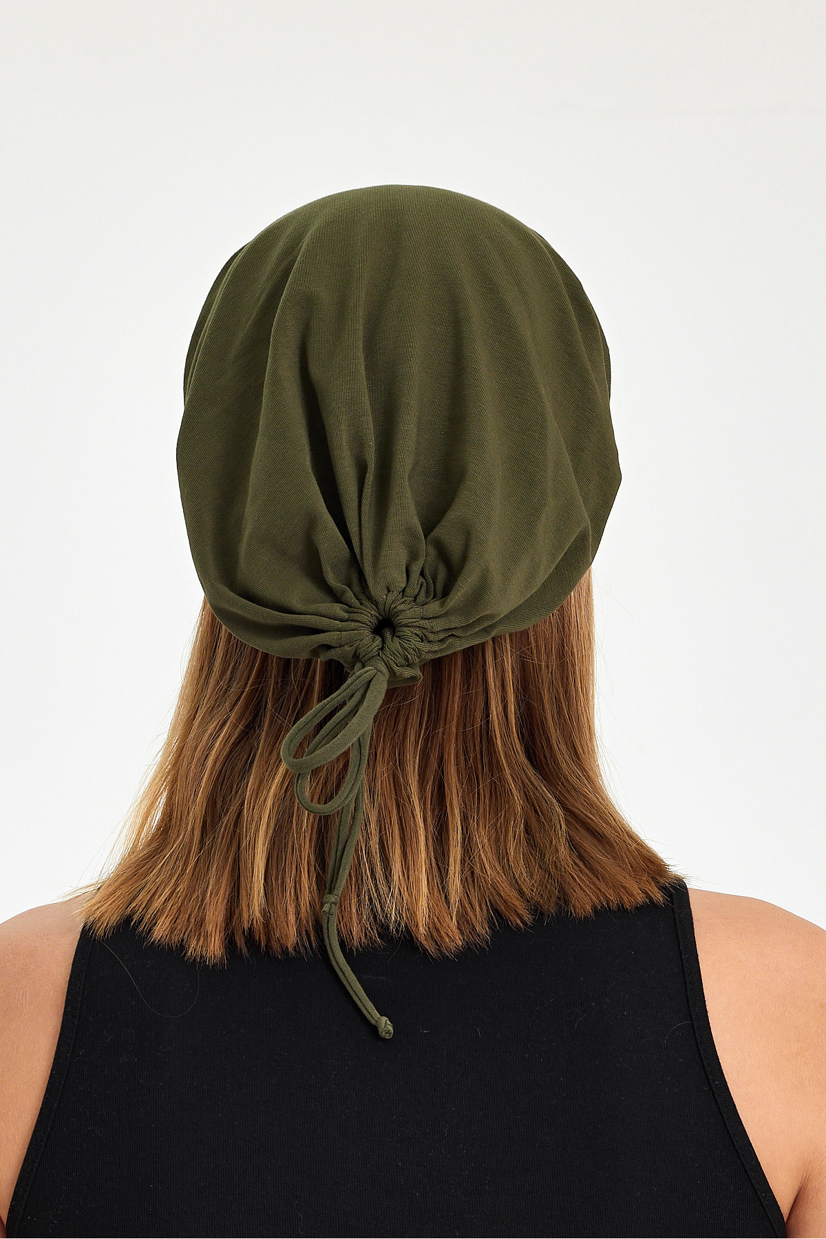 Butikgiz  Haki Ip Detaylı Özel Tasarım 4 Mevsim Şapka Bere Buff-ultra Yumuşak Doğal Penye Kumaş - Görsel 5