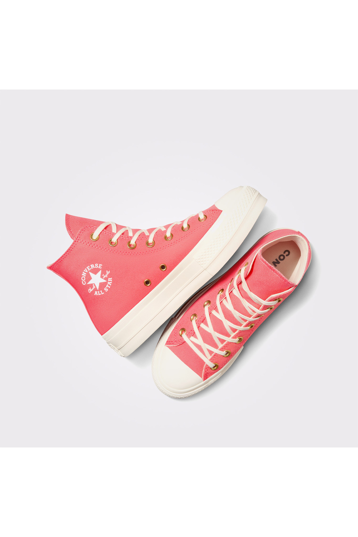 Converse Chuck Taylor All Star Lift Unisex Pembe Platform Sneaker görsel 4