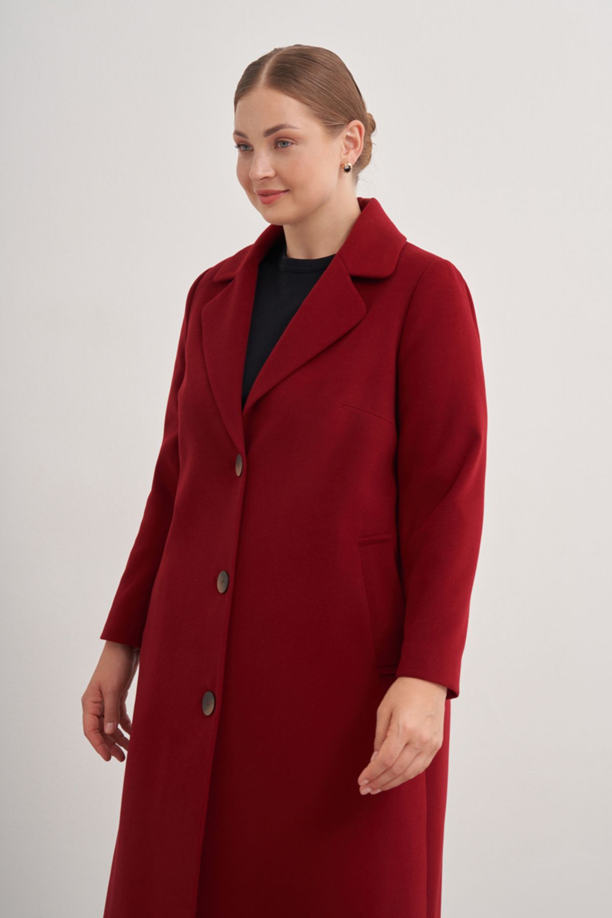 Aker-8585112   Swallow Collar Coat 2