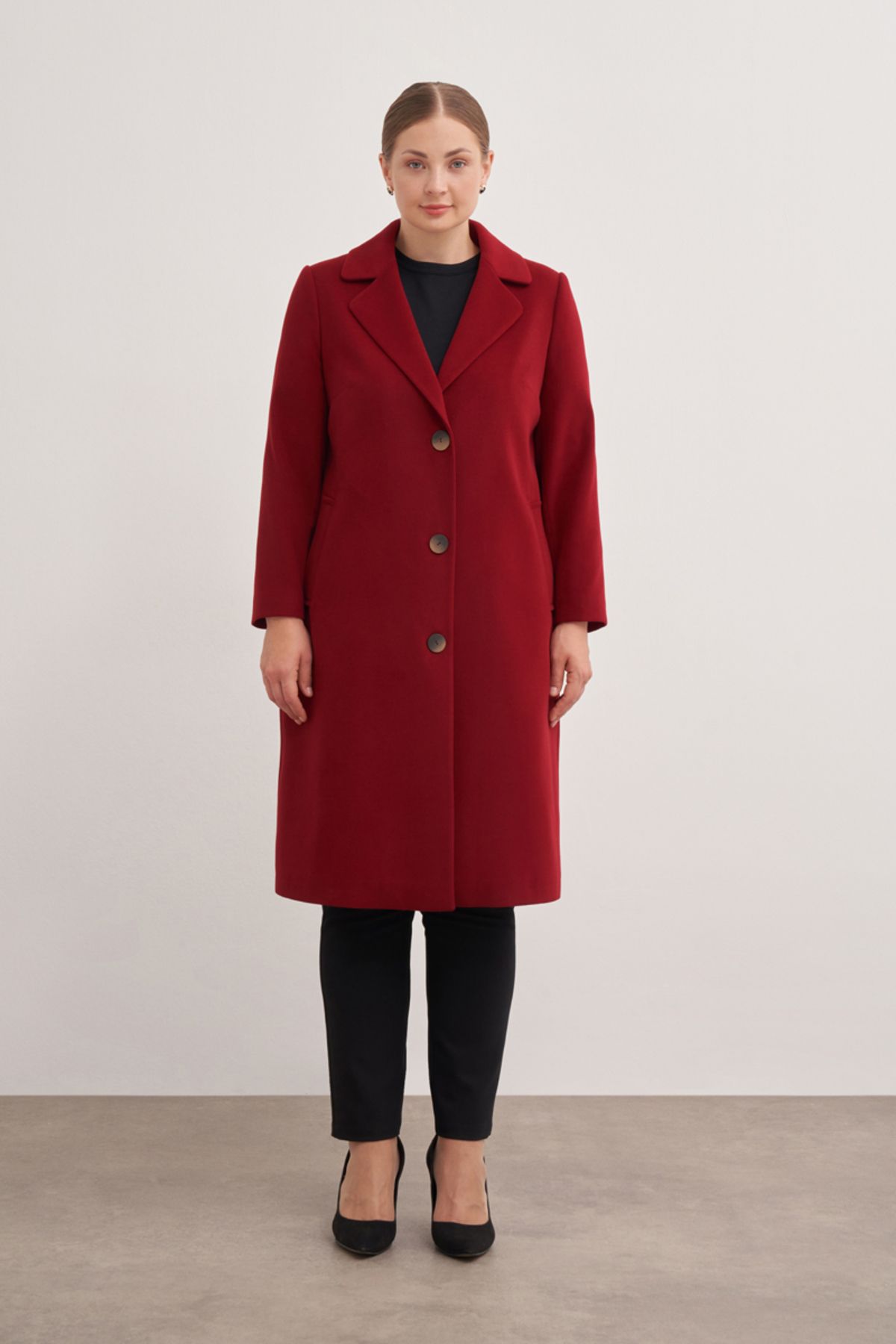 Aker-8585112   Swallow Collar Coat 1