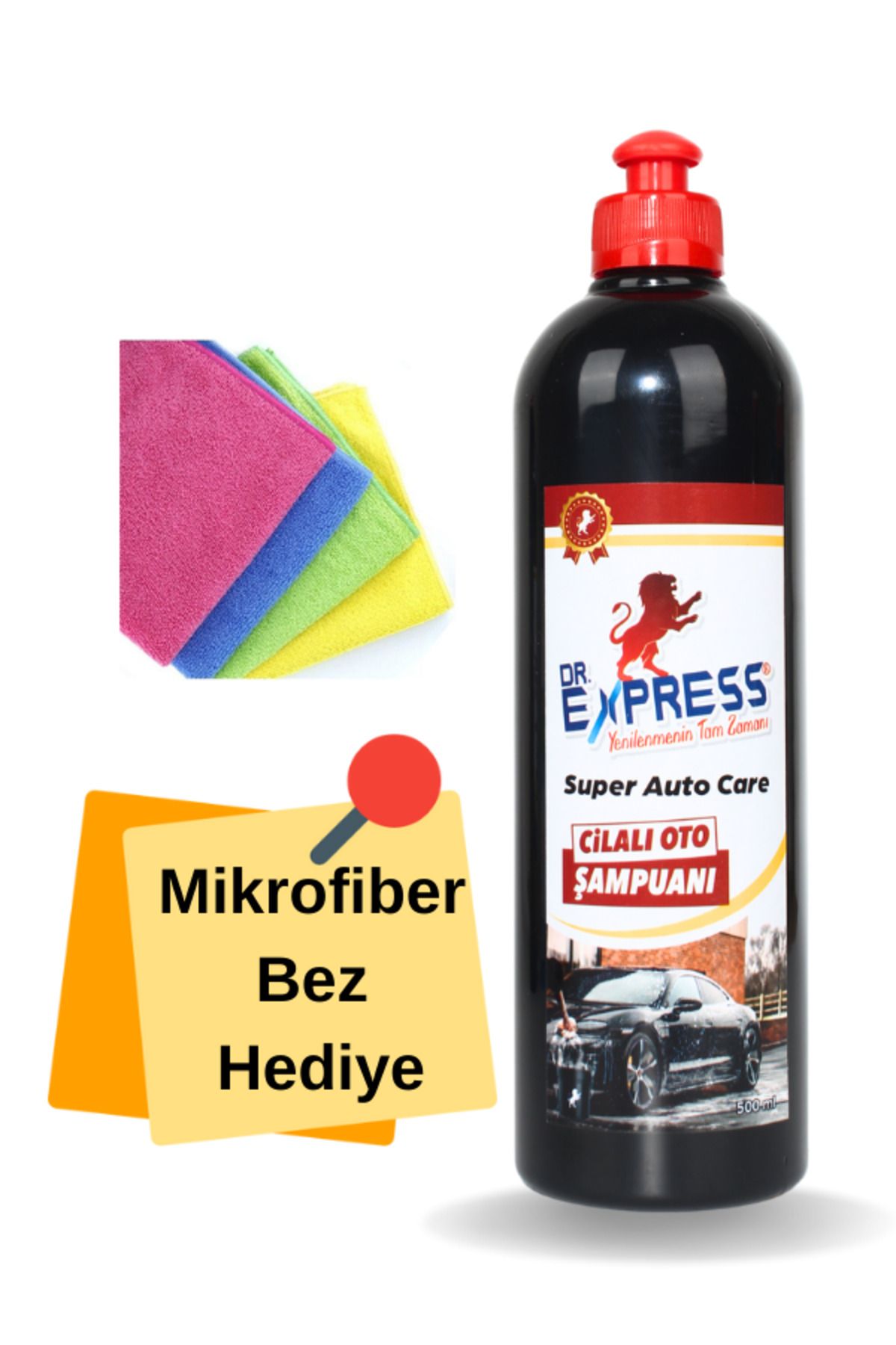 Drexpress Araç Konsantre Cilalı Oto Araba Yıkama Şampuanı 500 ml