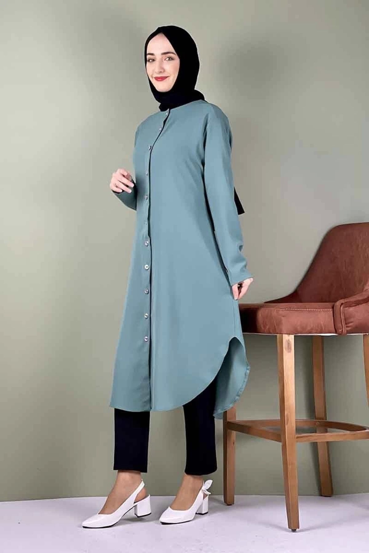 Moda Çizgi-Plus Size Tunic - Relaxed Fit 3
