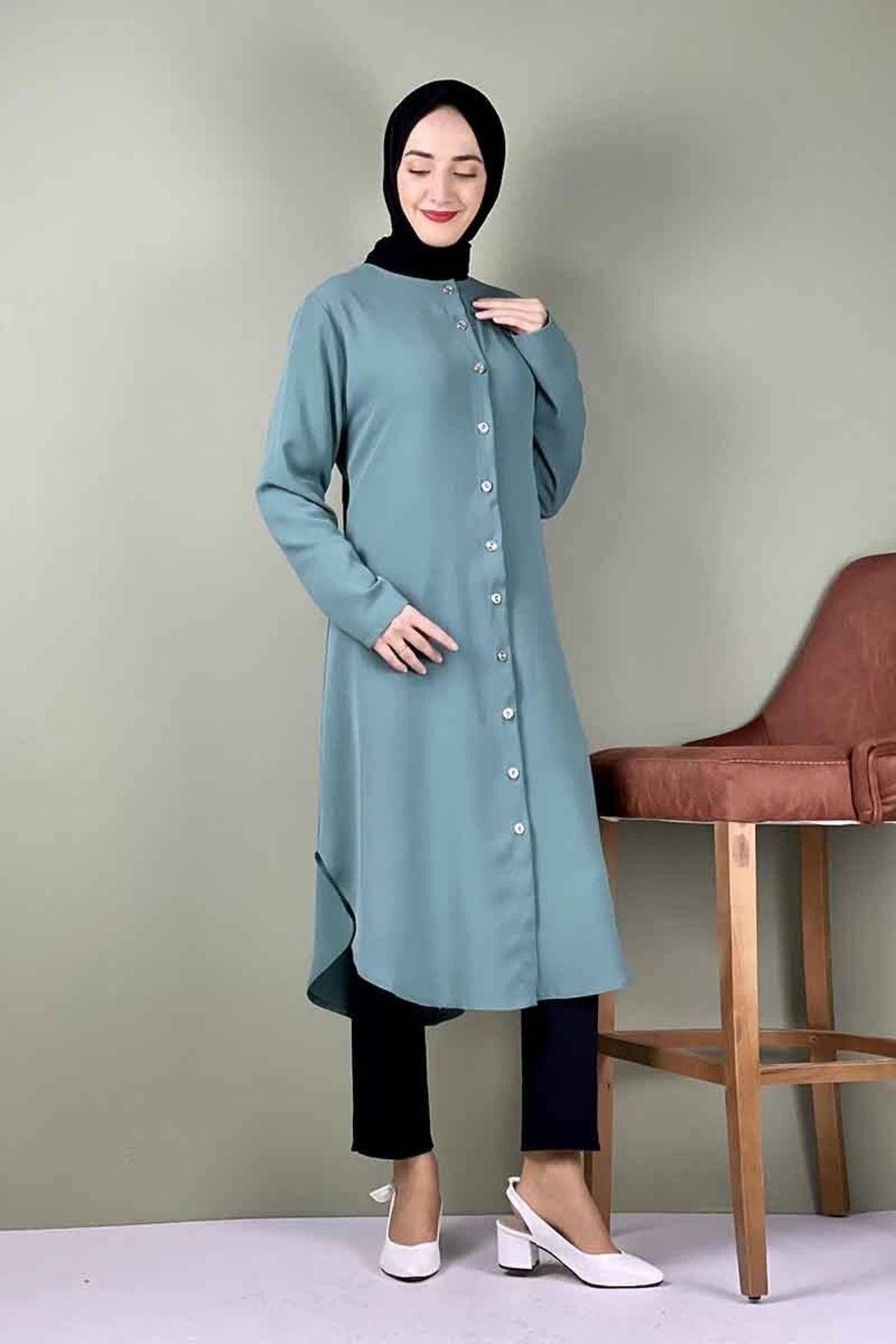 Moda Çizgi-Plus Size Tunic - Relaxed Fit 4