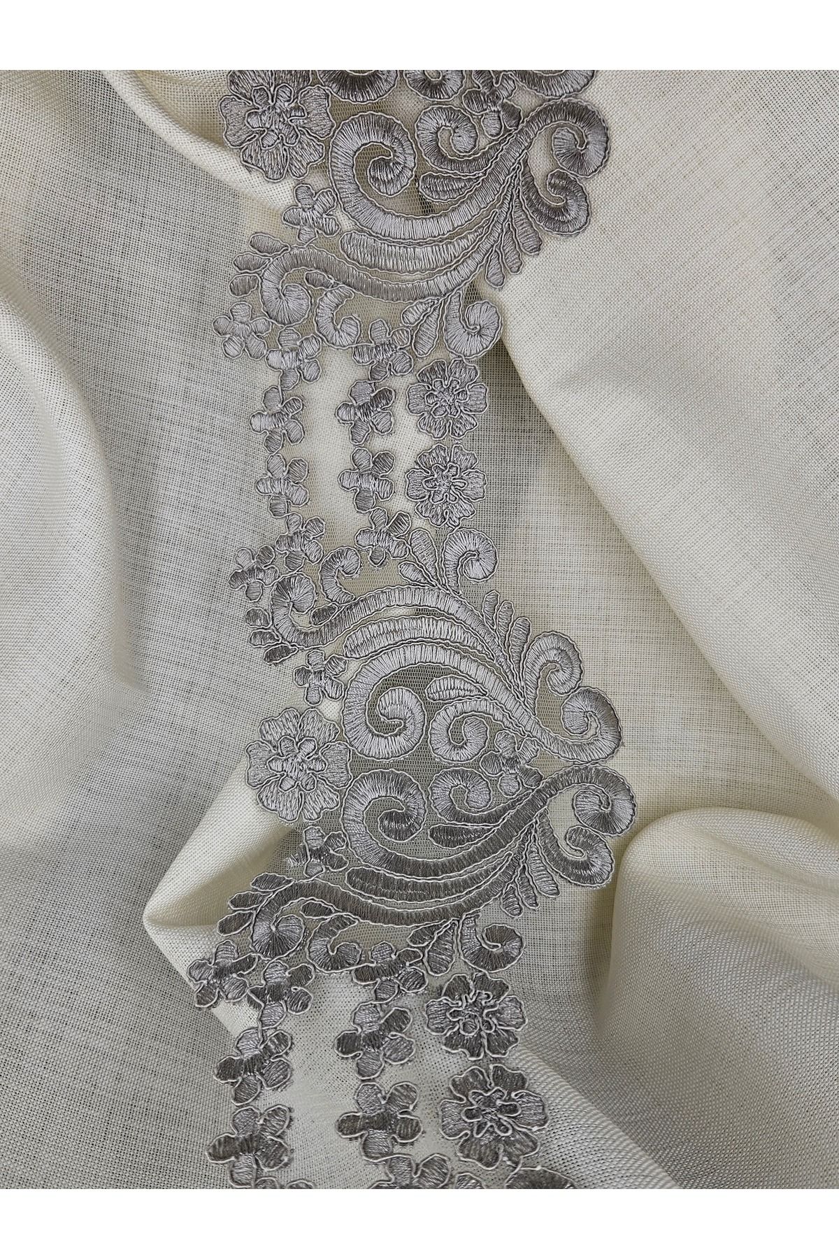 Çeyiz Dantelim-Gray French Lace Guipure 1 Mt 2