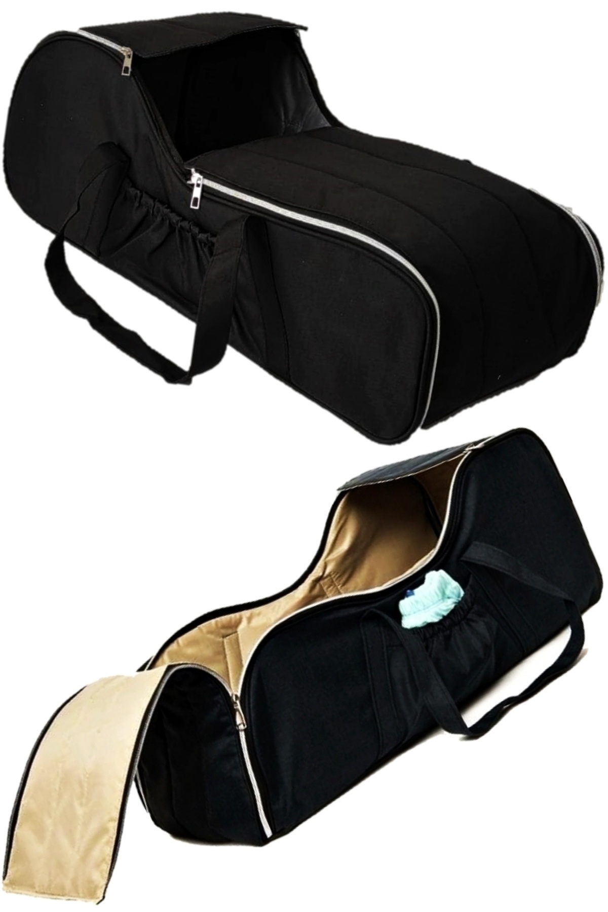 USF Puset Bebek Taşıma Ana Kucağı Anne Bebek Bakım Sırt Çantası - Siyah fotoğrafı 3 (önizleme)