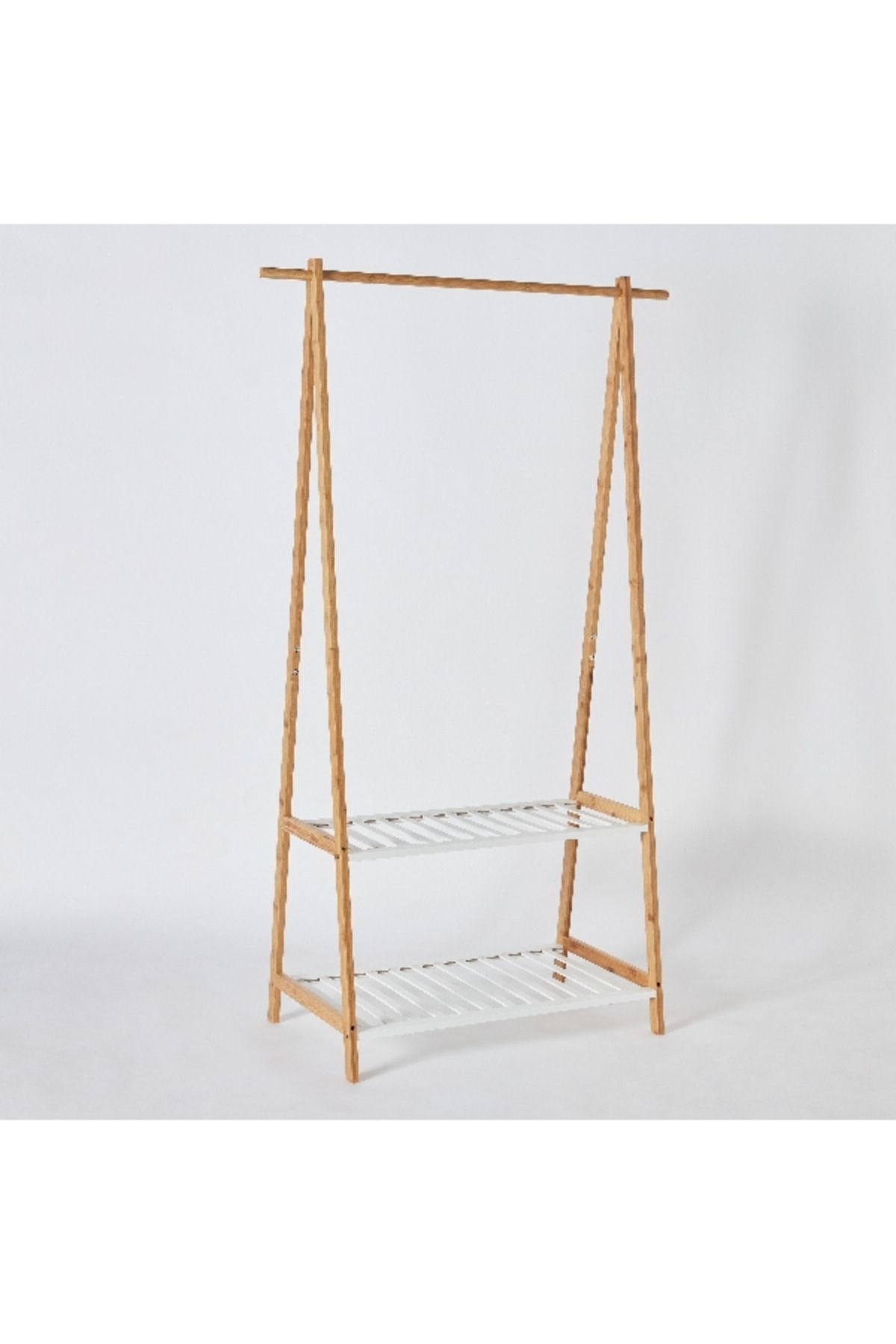 Home Box-Lexus 2-Tier Storage with Garment Rack - 90x43x152 cm 7