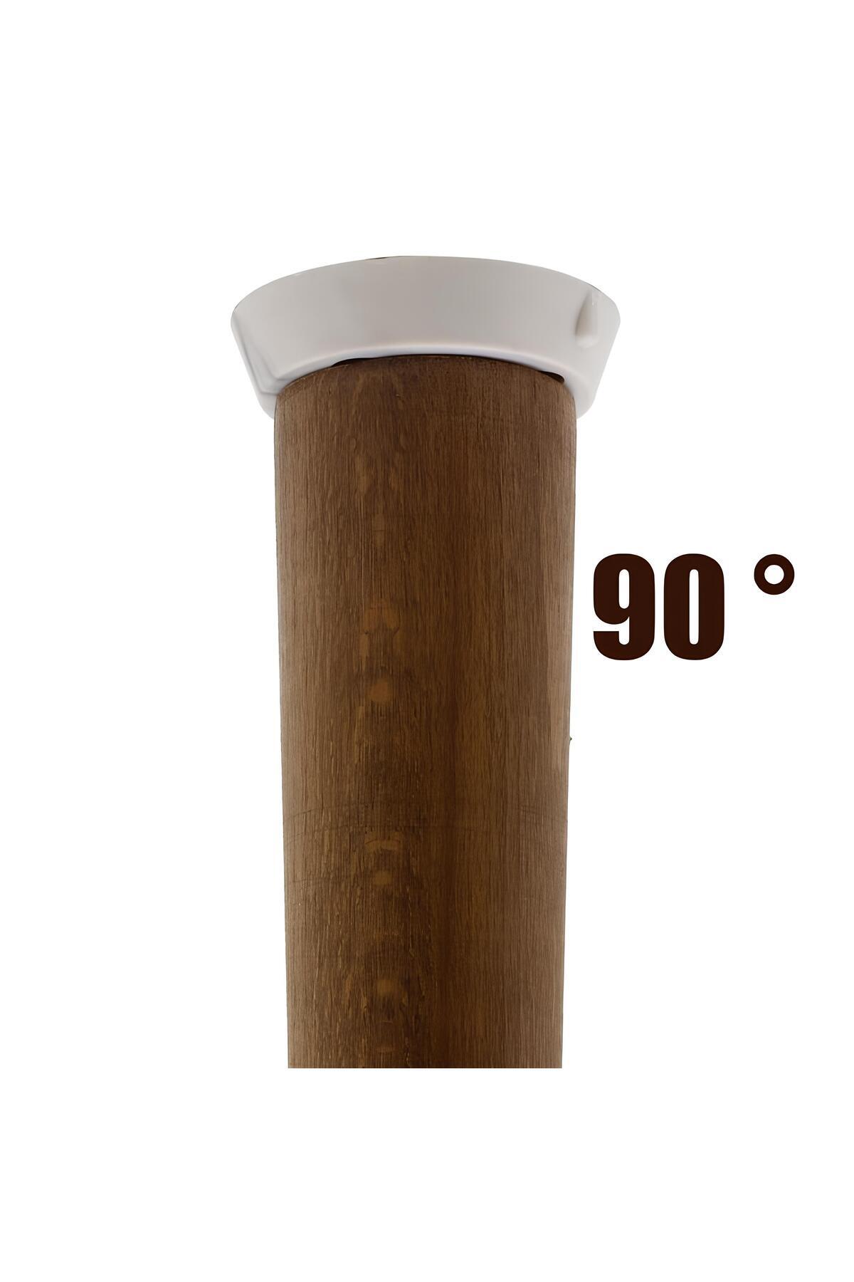 Badem10 8 Pieces Plain White Zigon Coffee Table Leg Base Furniture