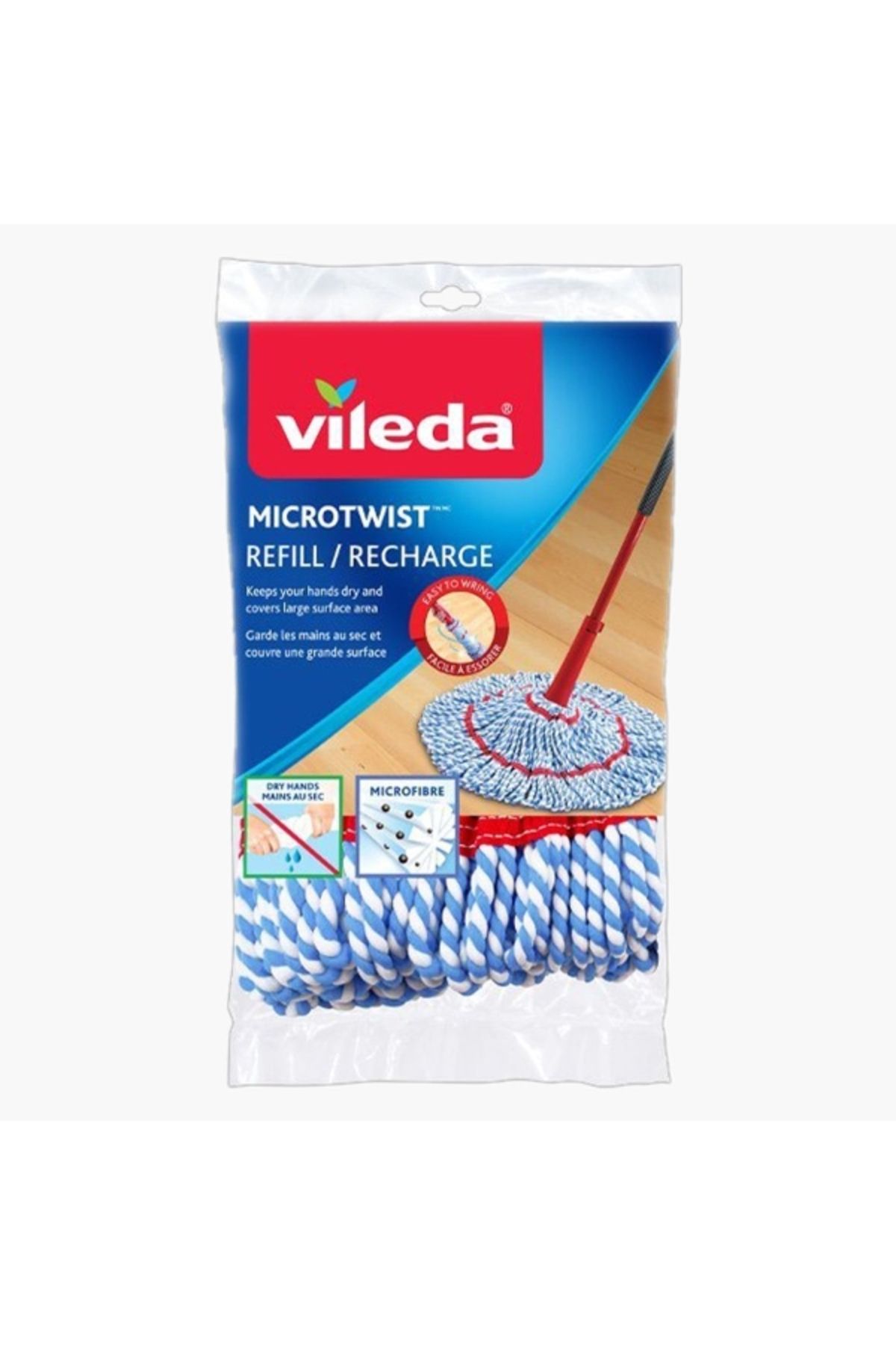 Vileda-Micro Twist Mop Refill - 18x7x34 cm 2