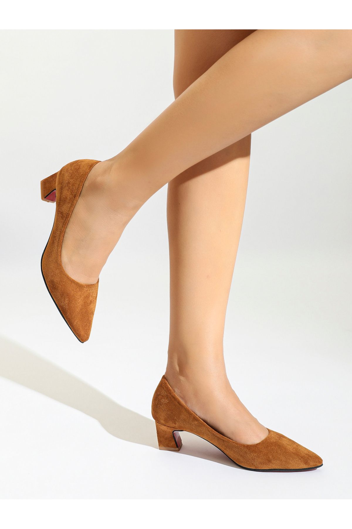 Sneak-a-Peek By Styli-Pointed Toe Block Heel Shoes 6