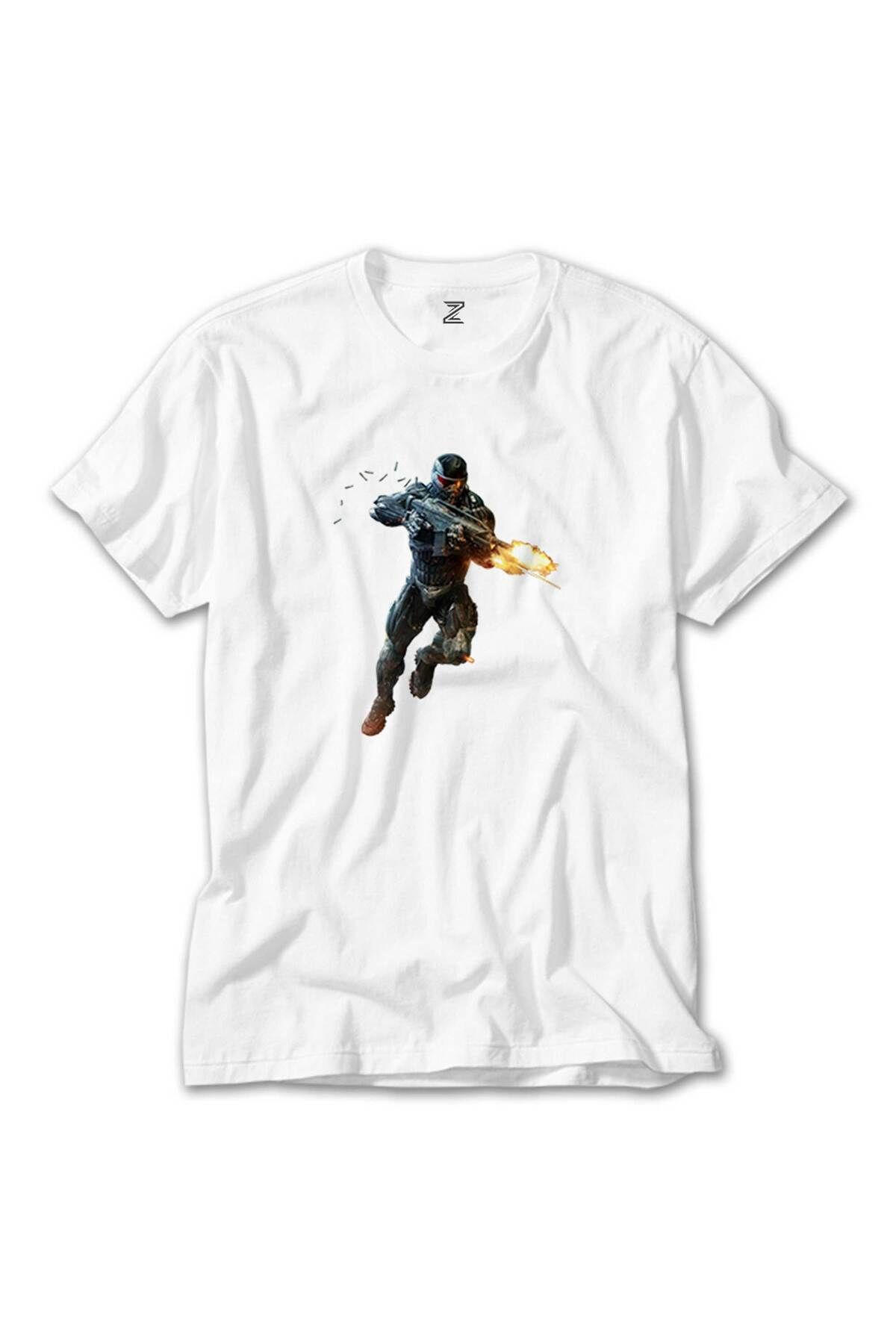 WAKHA Crysis Fire Warrior Beyaz Tişört