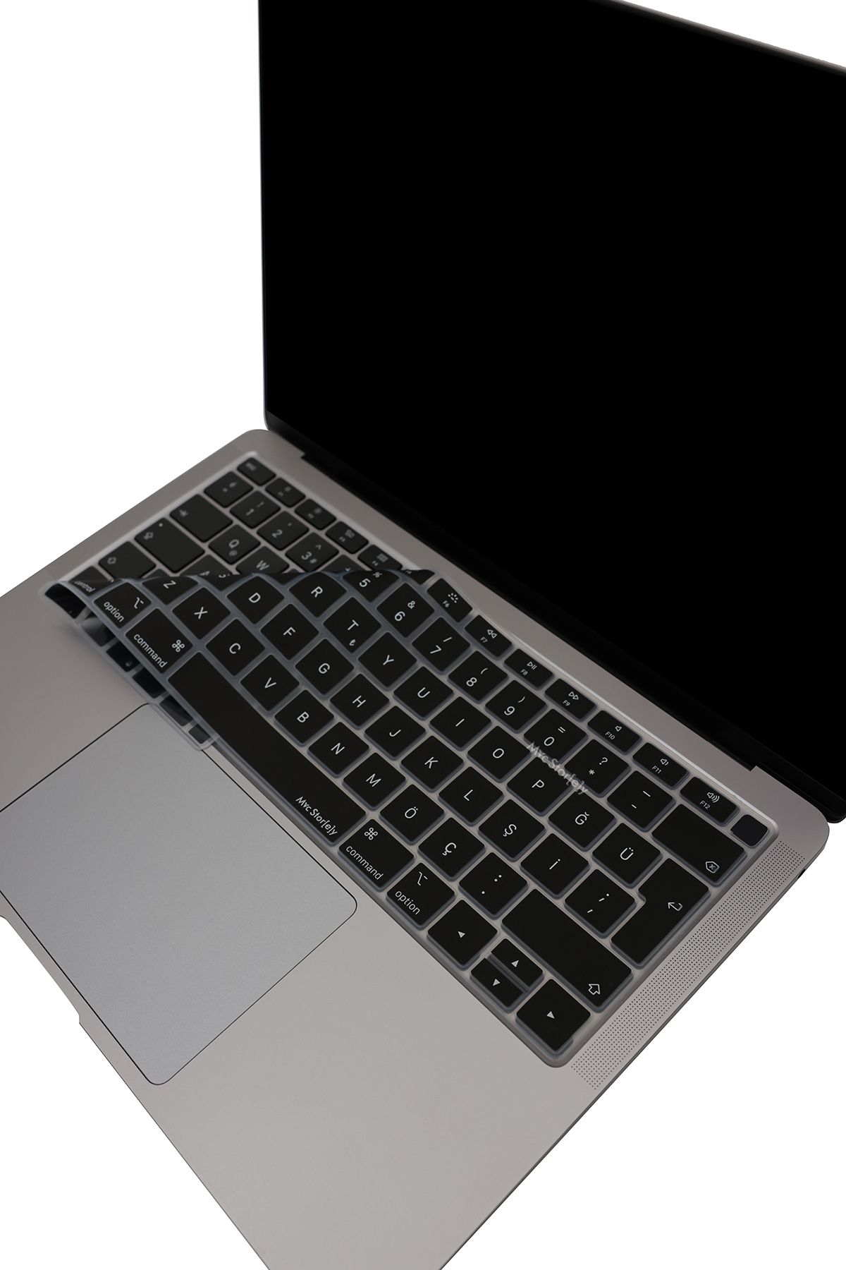 Mcstorey Laptop Macbook Air 13inç Klavye Koruyucu (TÜRKÇE Q) Touchıd'li A1932 (2018-2019) Modeli Ile Uyumlu