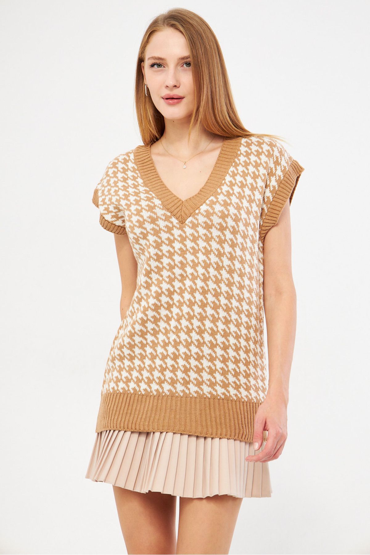 armonika-Sweater Vest - Brown - Regular fit 3