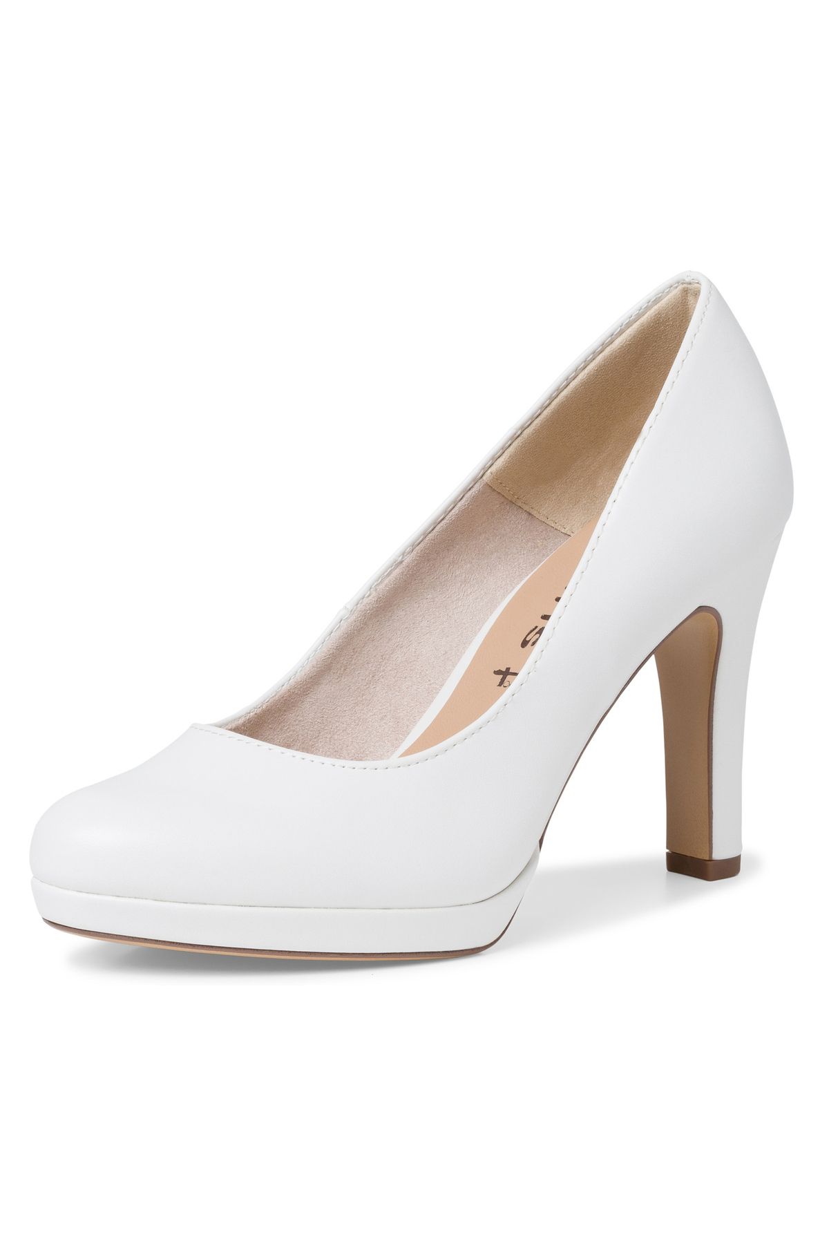 Tamaris-Damen Klassische Pumps 1-22426-20 Weiß 140 White Matt Kunstleder mit TOUCH-IT 1