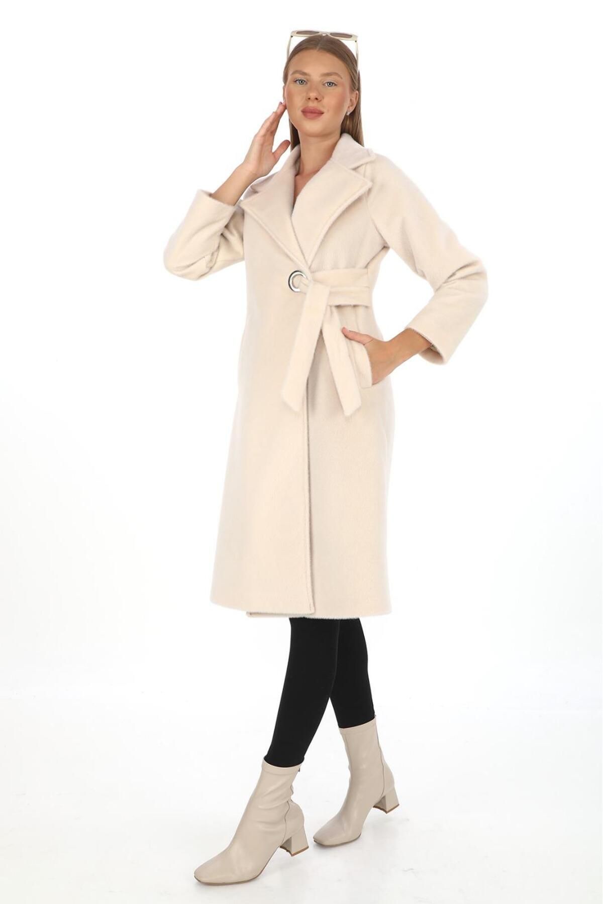 GLR&GYM-Ruzi̇ye Women's Young Tie Fox Coat 1