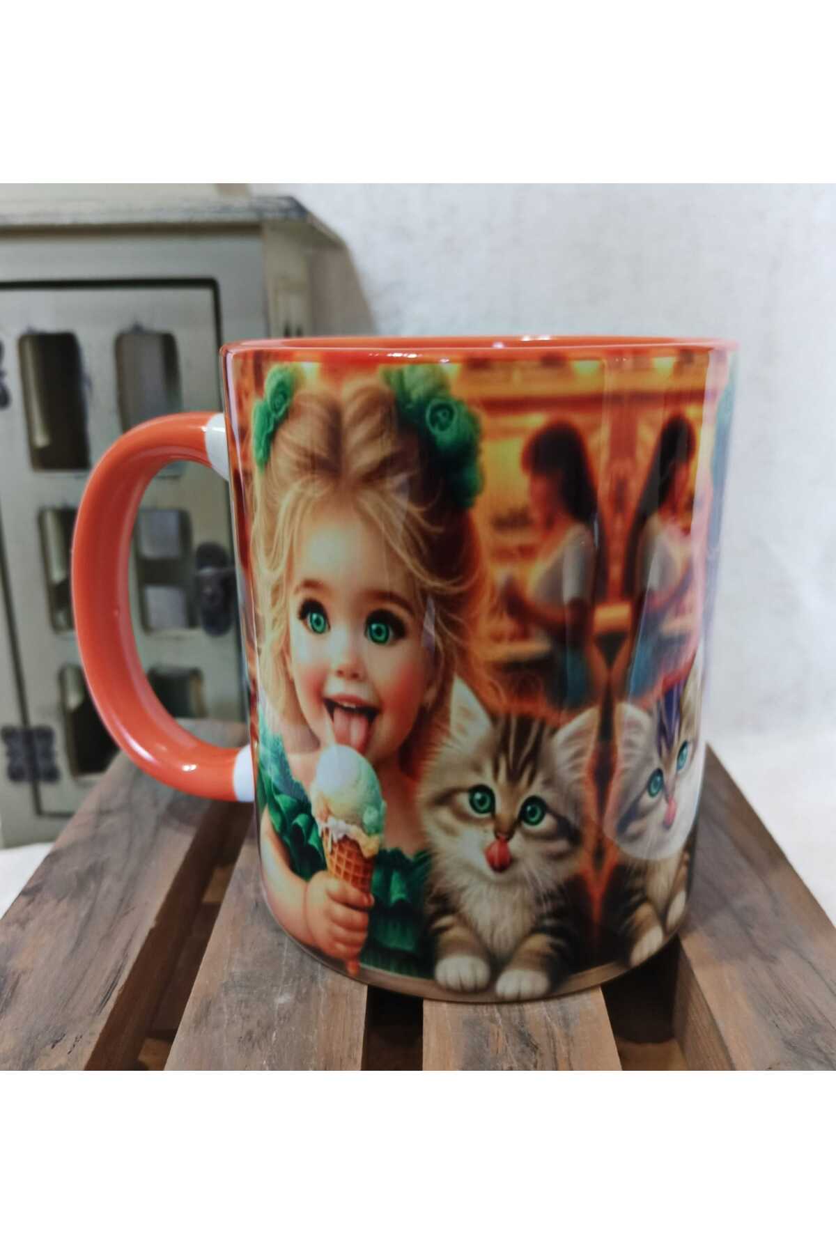 Cute friends vintage print oversized mug
