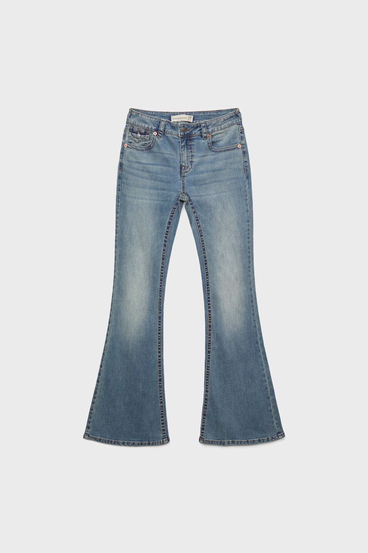 Stradivarius-D04 low rise flared jeans 5