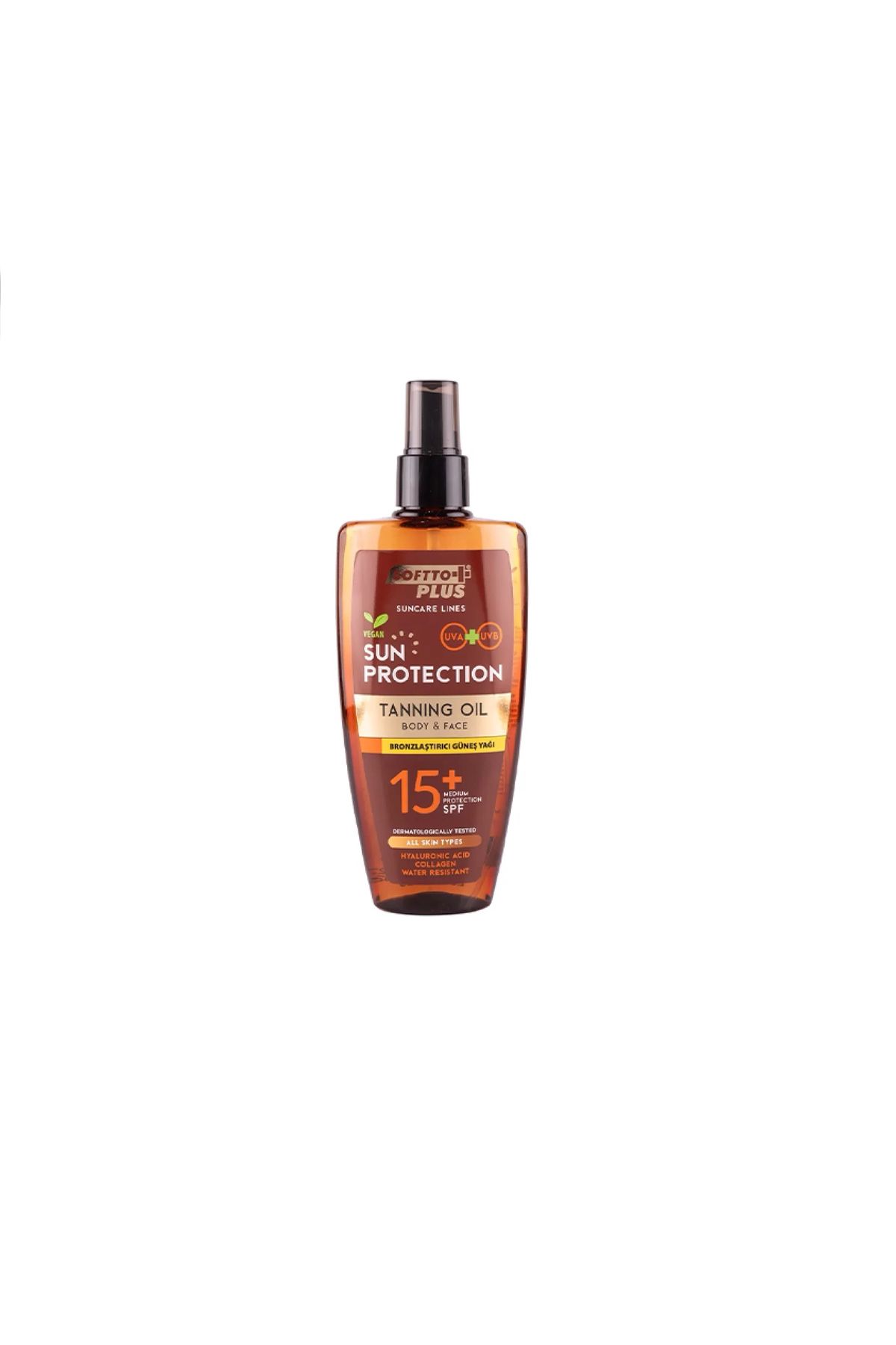 Softto Plus 15 Spf Bronzlaştırıcı Güneş Yağı Yüz Ve Vücut 200ml