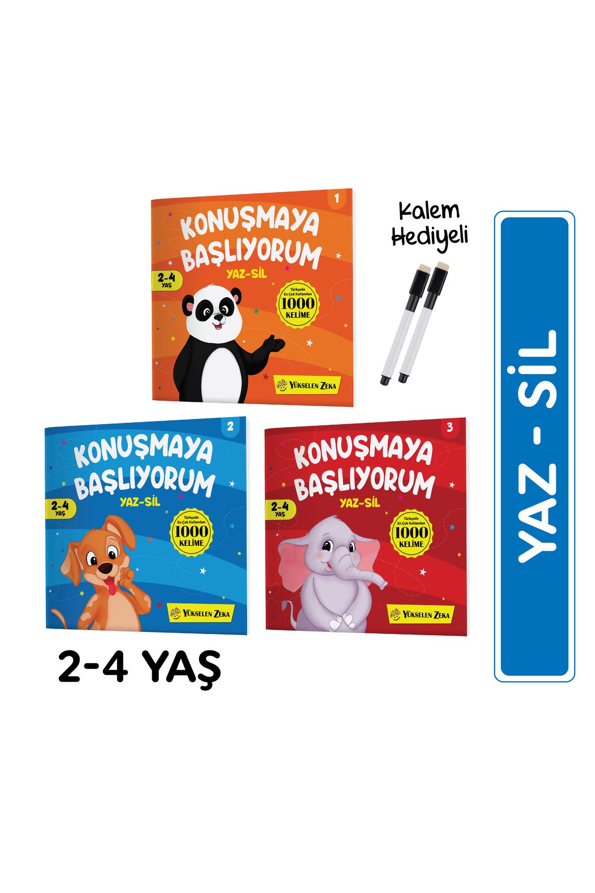 Yükselen Zeka Yayınları Konuşmaya Başlıyorum Yaz Sil Serisi