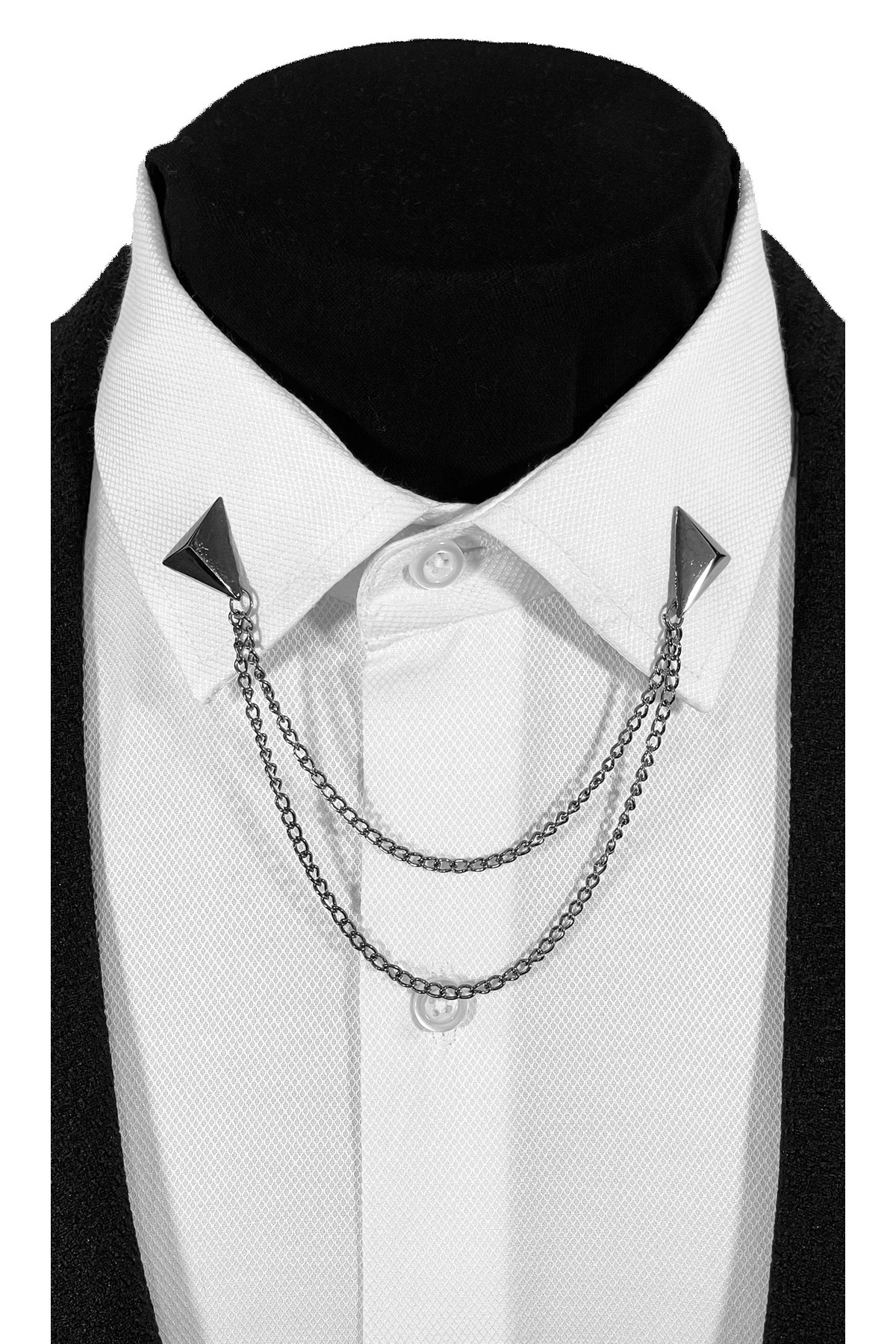  زنجیر یقه برگردان مثلثی شکل هرمی