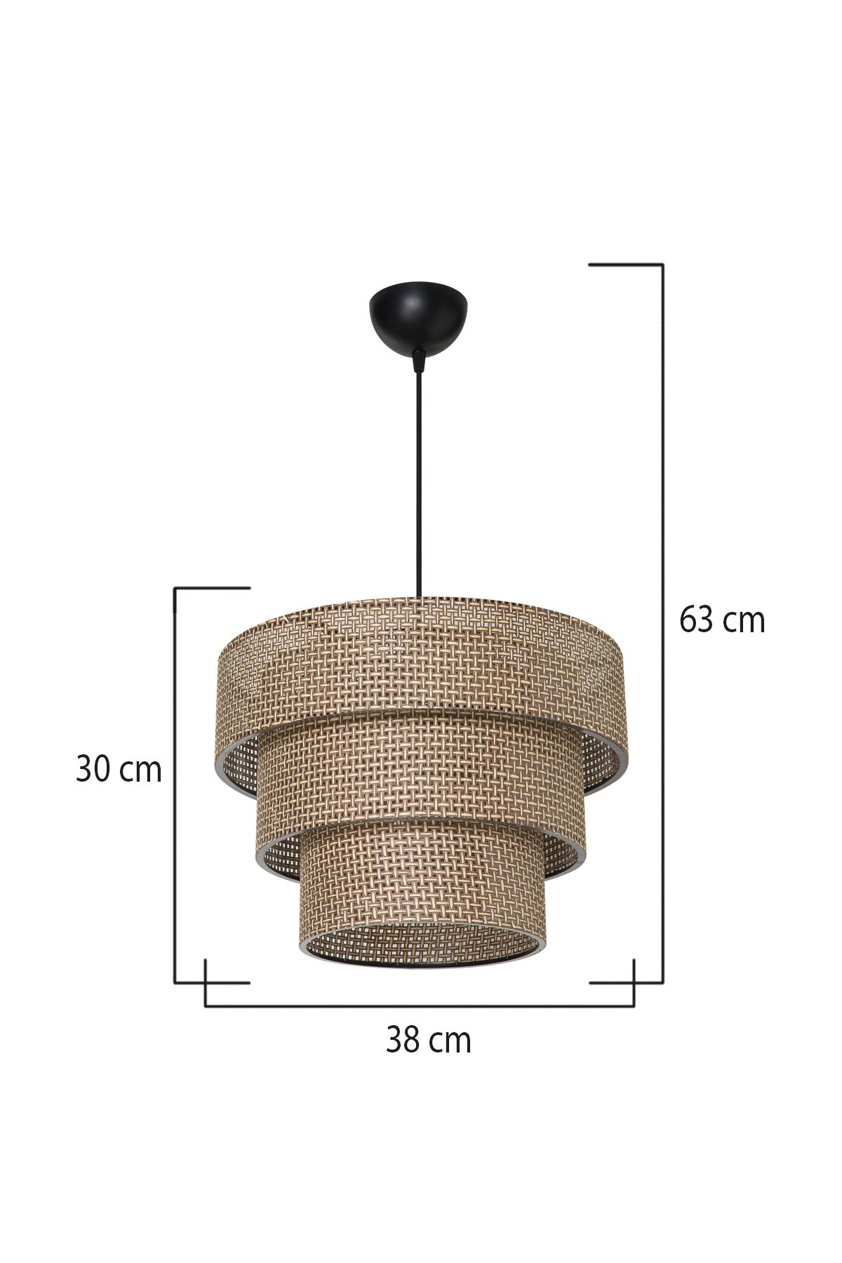 manogrup avize aydınlatma-Brown Patterned Roso Pendant Lamp 2