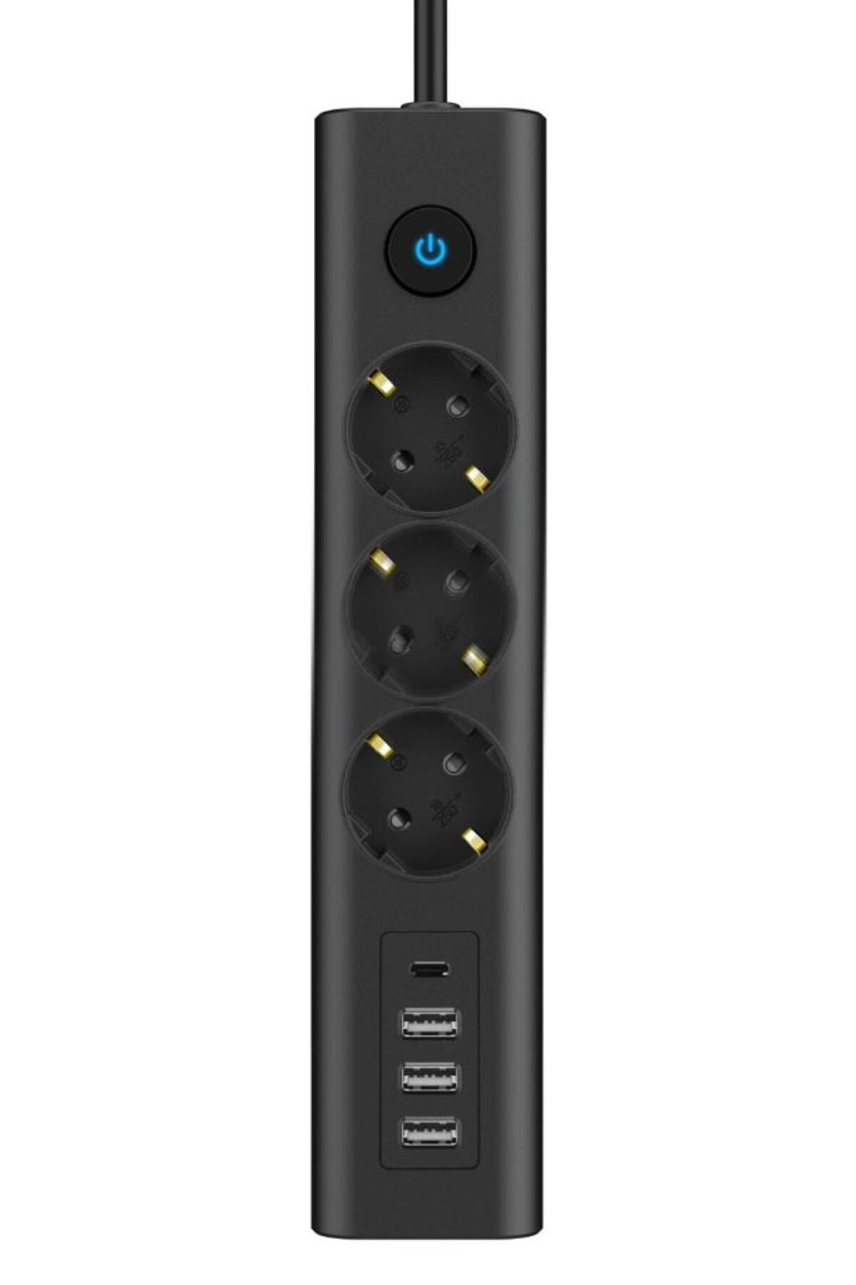 EksikSepeti Fulltech 3 Lü Usb Akım Kordonlu Priz Ftr-13 - Fiyatı