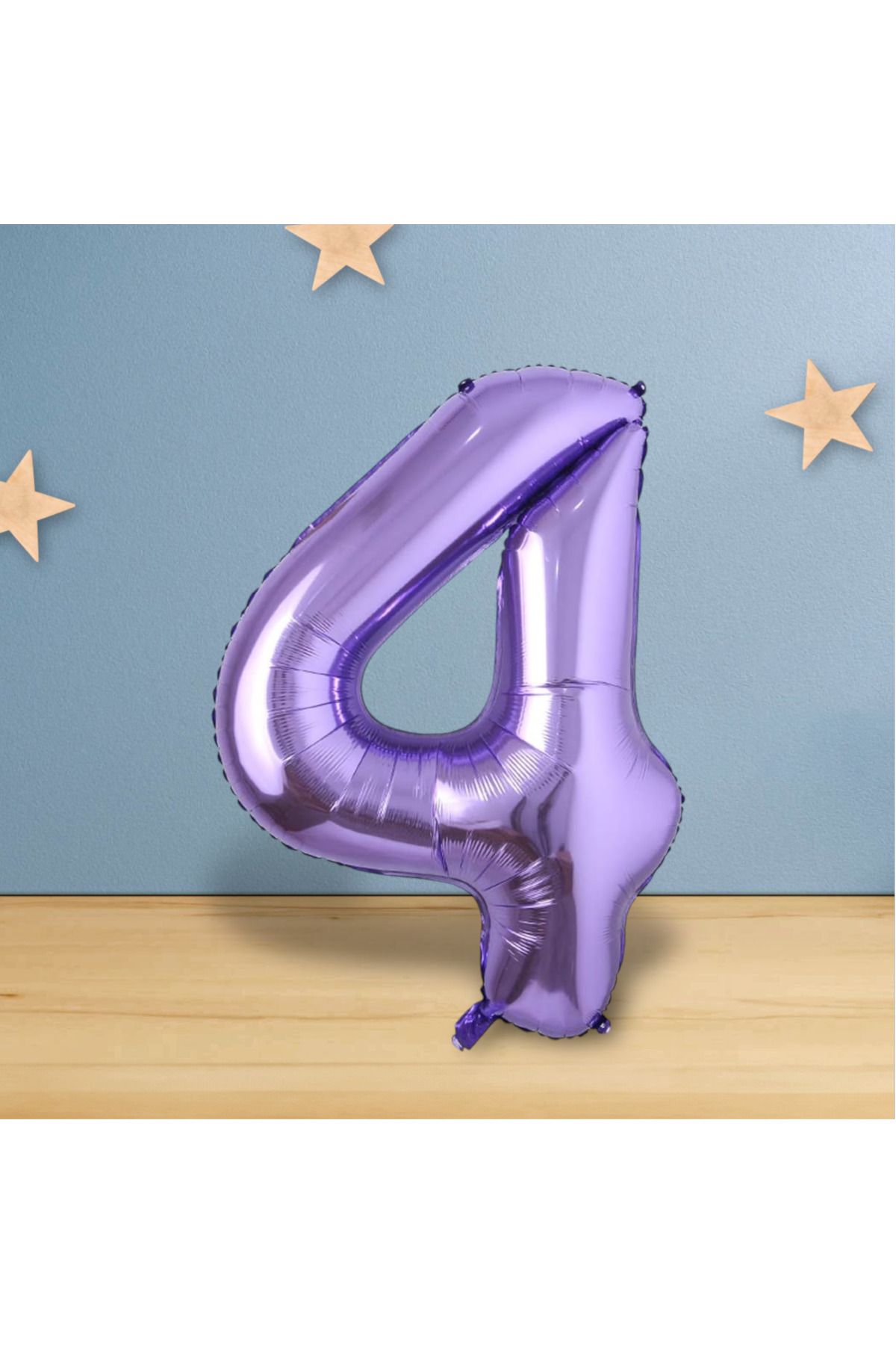 PARTİSERÜVENİ-Purple Colored Number Balloon - 40 Inch Foil (100 cm) 1