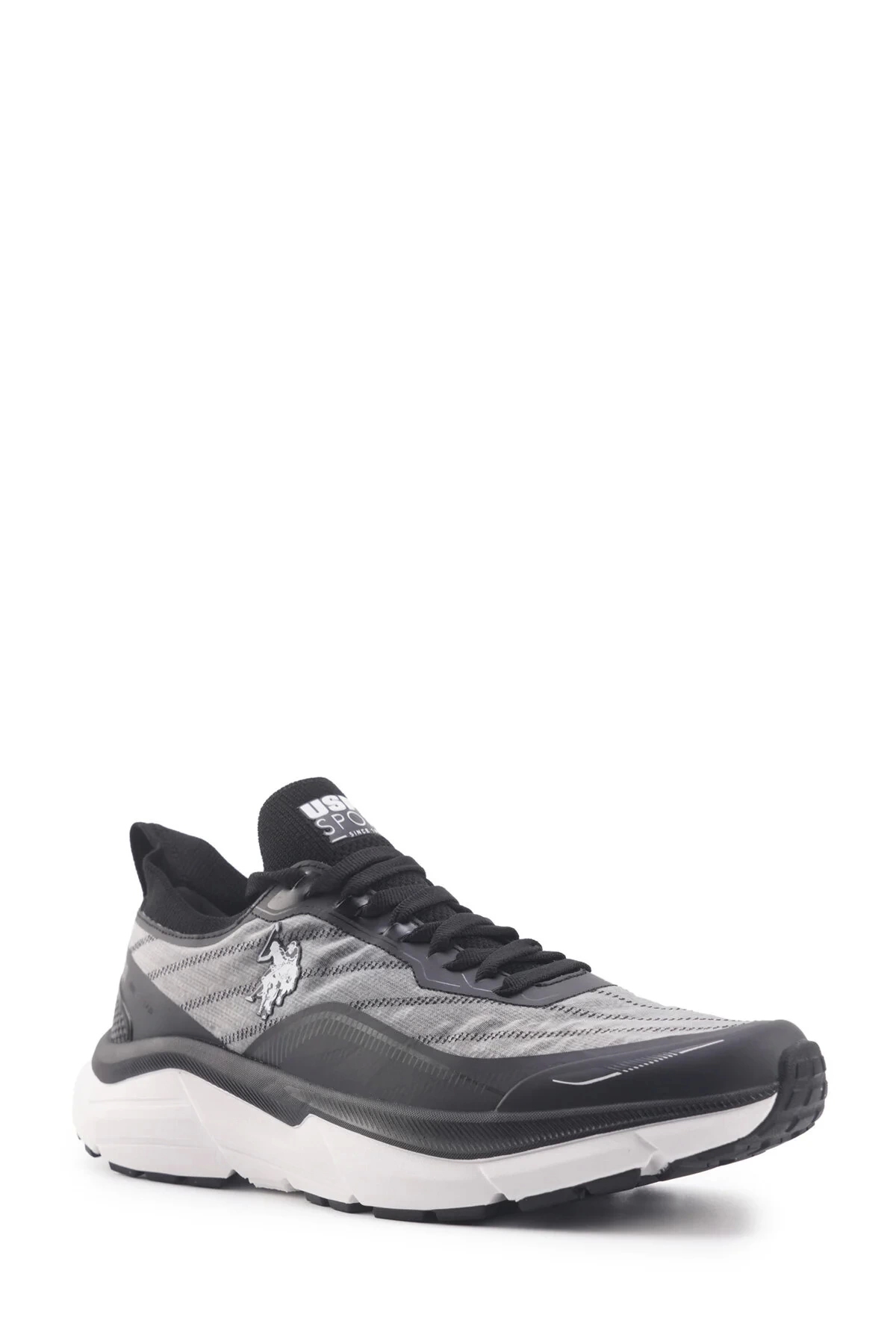 یو اس پولو کفش مردانه یو اس پولو Assn. Steven - خاکستری تیره مشکی