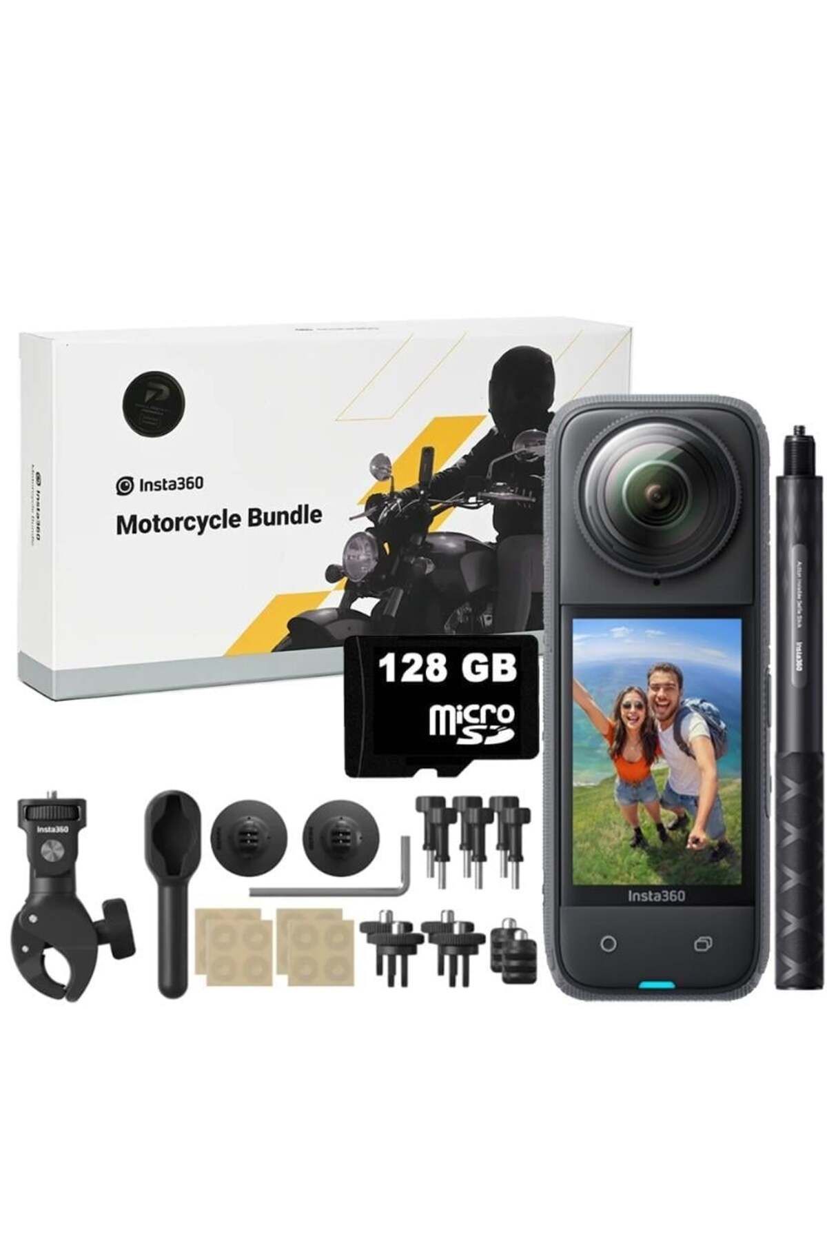 Insta360 X4 360 Derece 8K Aksiyon Kamera Motosiklet Kit