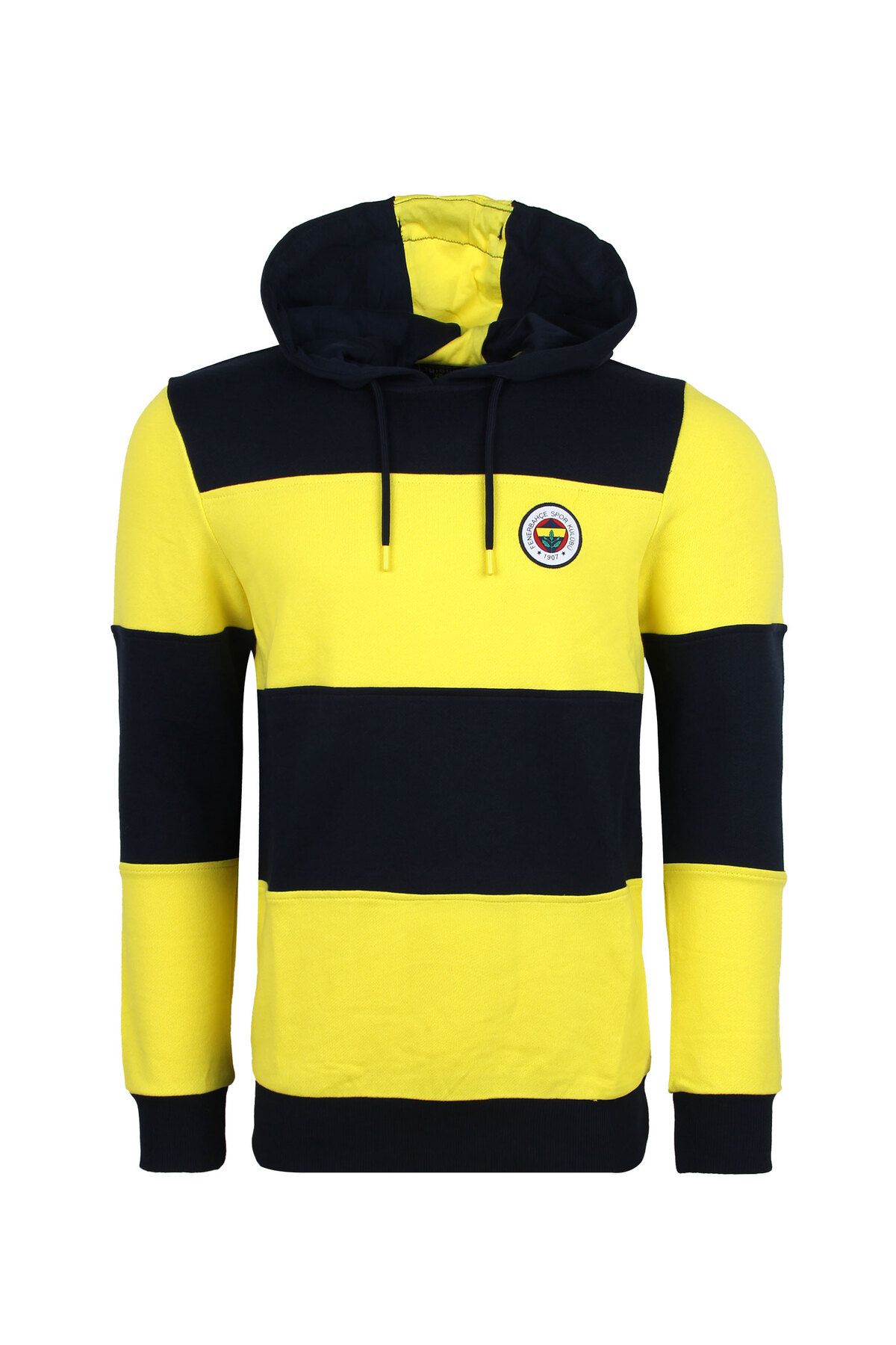 Fenerbahçe-Men's Tribun Yellow Navy Blue Striped Sw 1