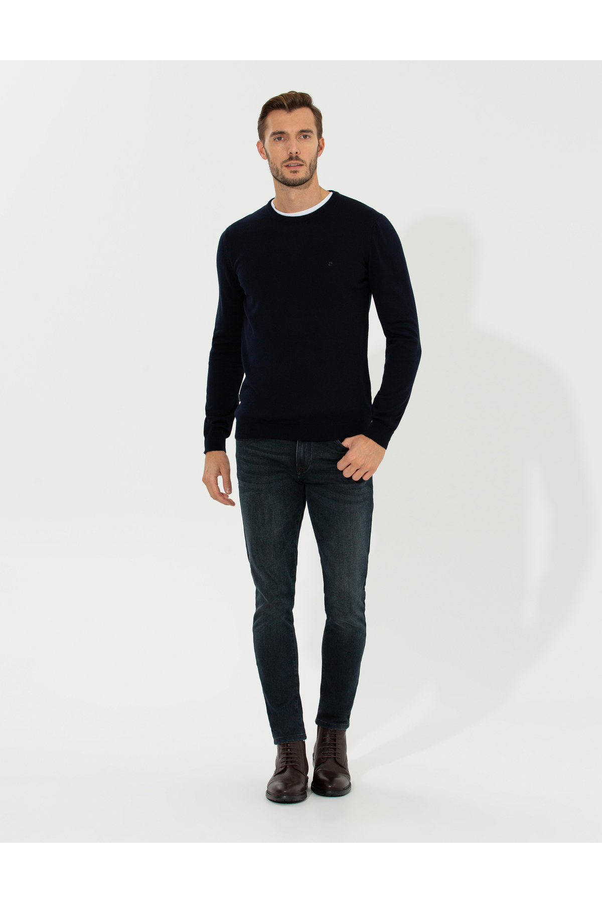 پلیور مردانه راسته آستین استاندارد | پیر کاردین Pierre Cardin 665549 - تصویر 4