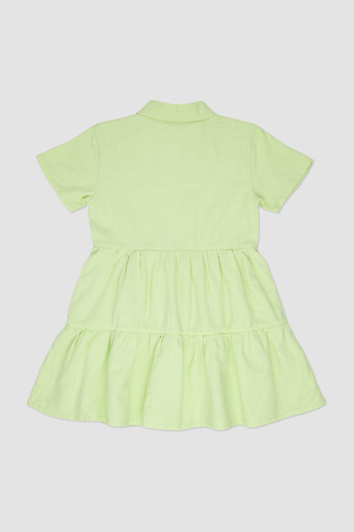 Panço-Green Shirt Dress - Girl 2