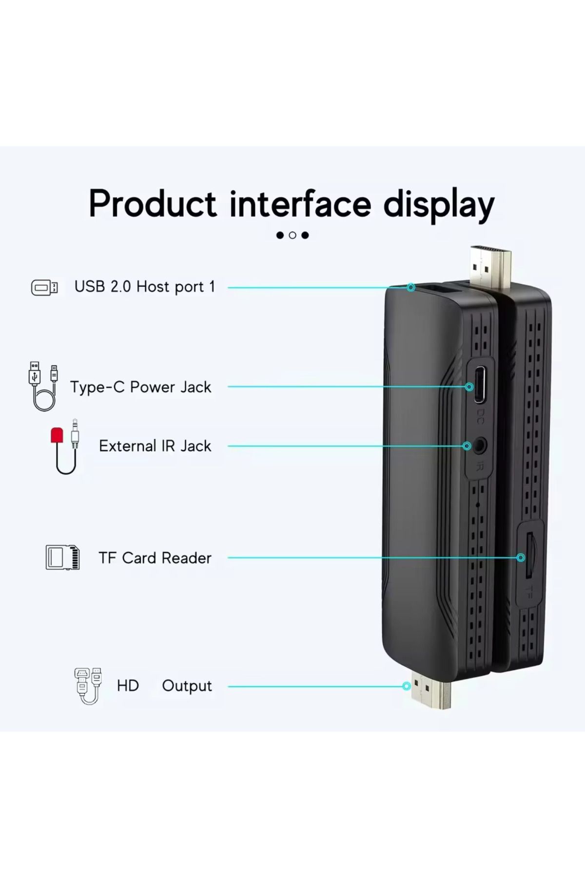 L'eDoren-4K Android Tv Stick Media Player Android 12.1 Ultra Hd Tv Box Assistant Smart Tv Wifi 7
