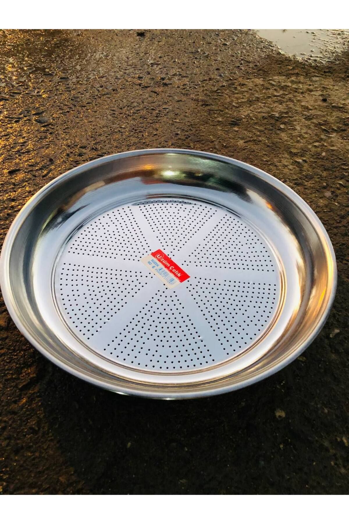 Metler-38 cm Stainless Steel Colander Strainer - Grape, Chrome Strainer, Paste Sieve No:6 2