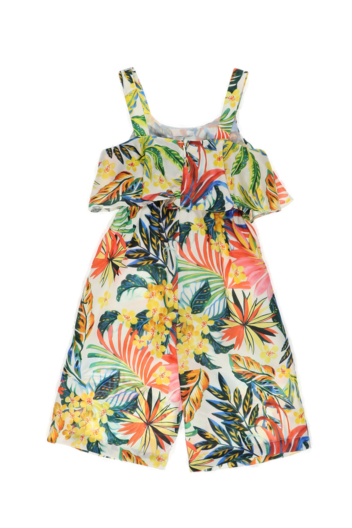 Panço Kız Bebek Desenli Sarı Salopet fotoğrafı 2 (önizleme)