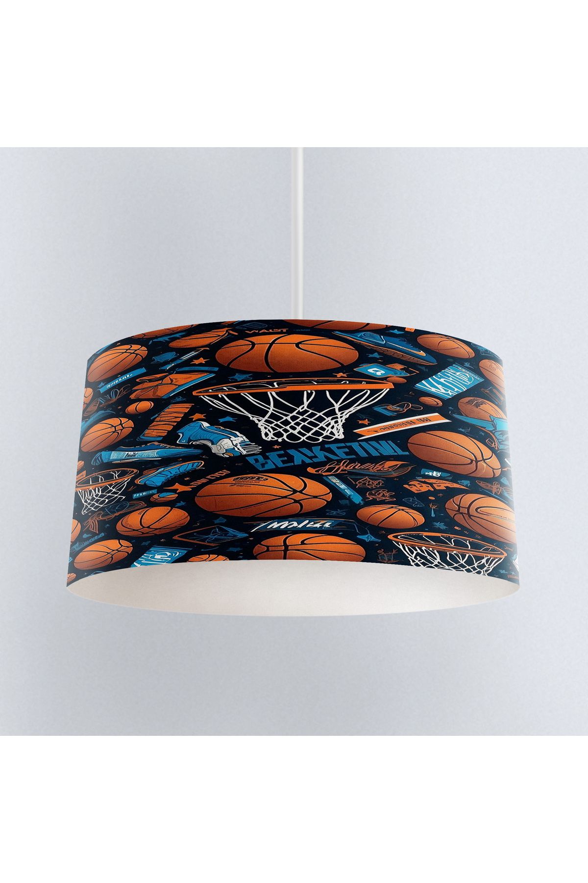 Else Dekor-Basketball Balls Patterned Boy's Room Pendant Chandelier Model 1