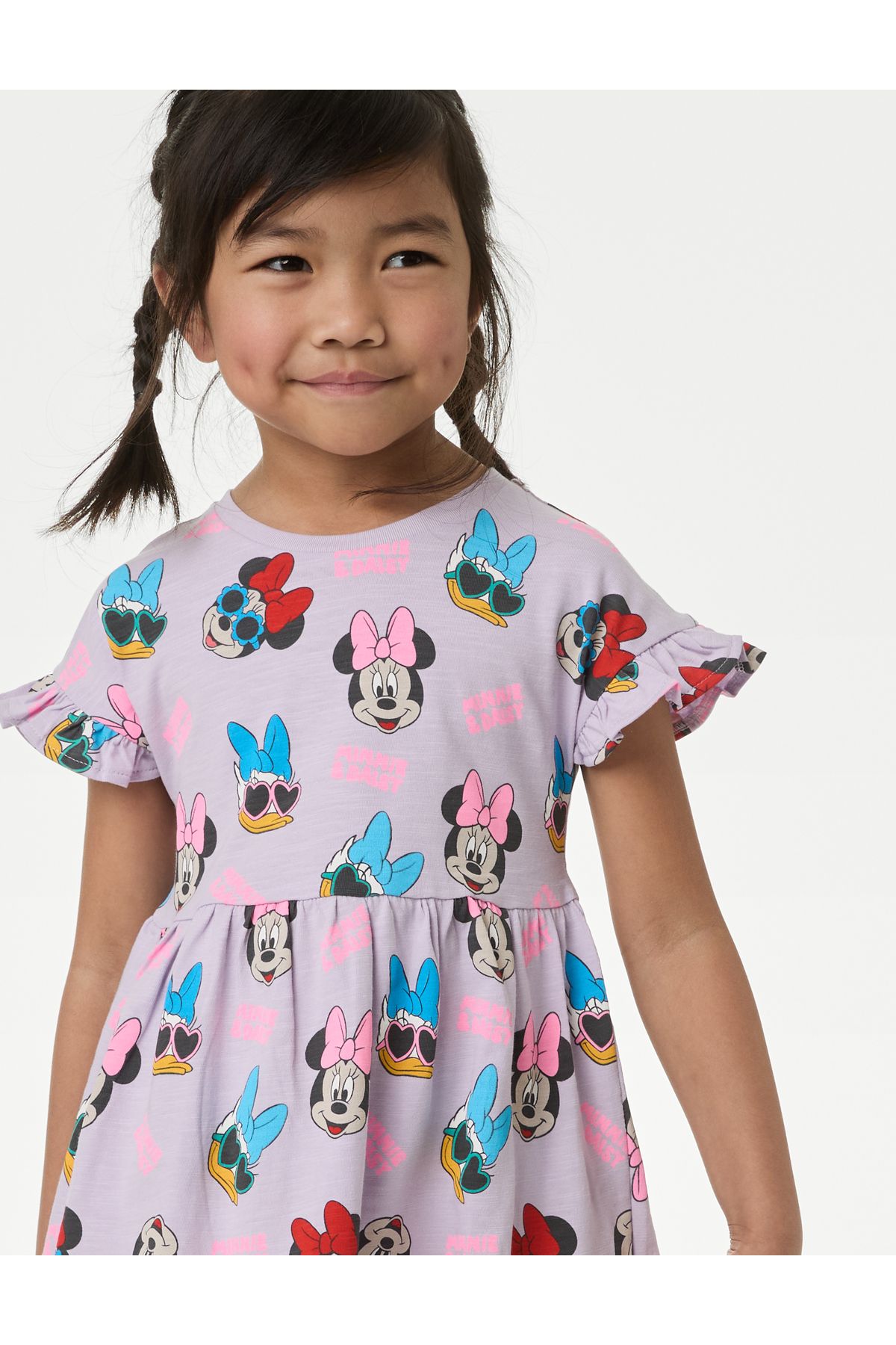 لباس پنبه ای خالص Minnie Mouse™ (سنین ۲ تا ۷ سال) Marks & Spencer