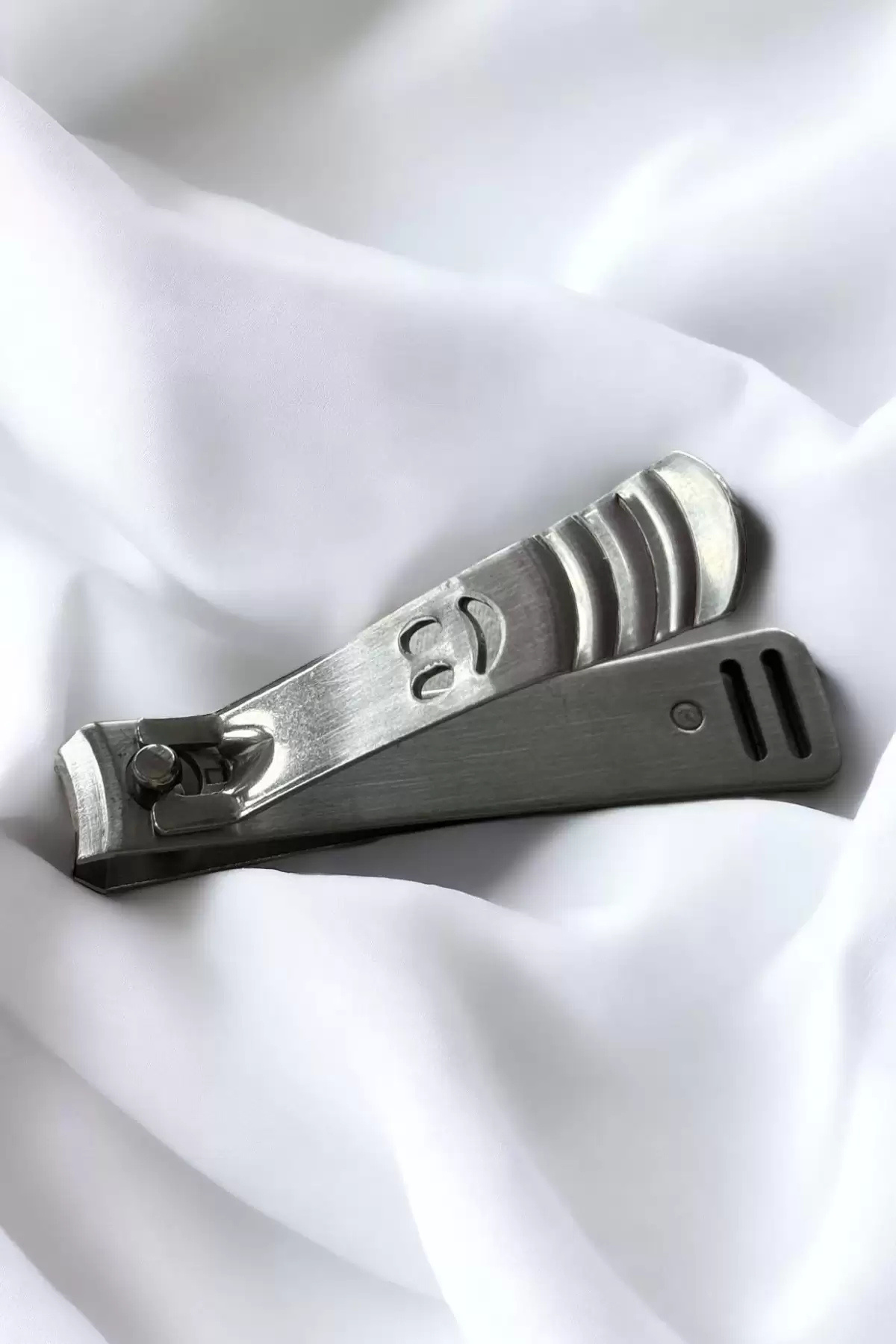 MODA Gümüş Renk Emoji Detaylı Tırnak Makası (ORTA BOY) fotoğrafı 2 (önizleme)