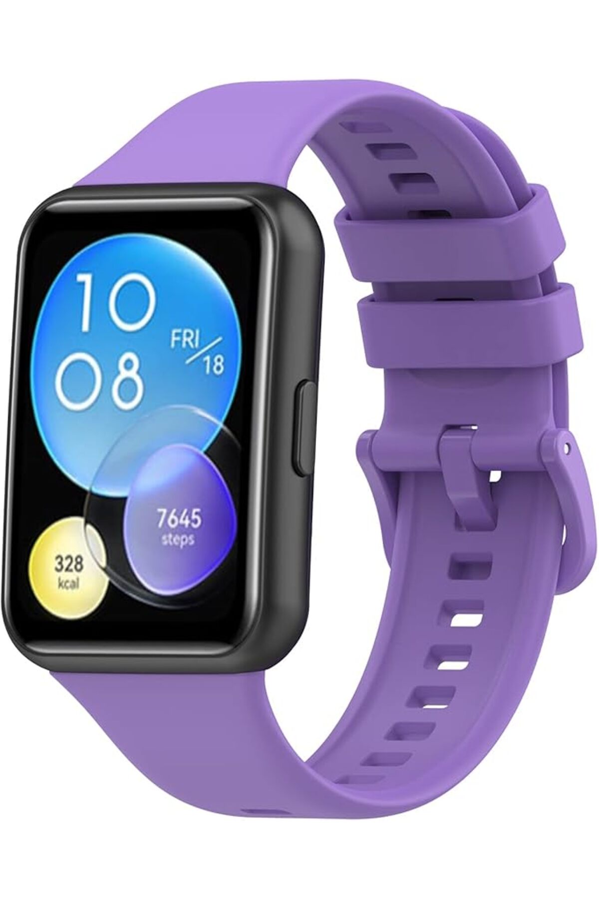 Huawei Watch Fit2 Uyumlu Kordon Liquid Silikon Ayarlanabilir Renkli Lansman Kordon