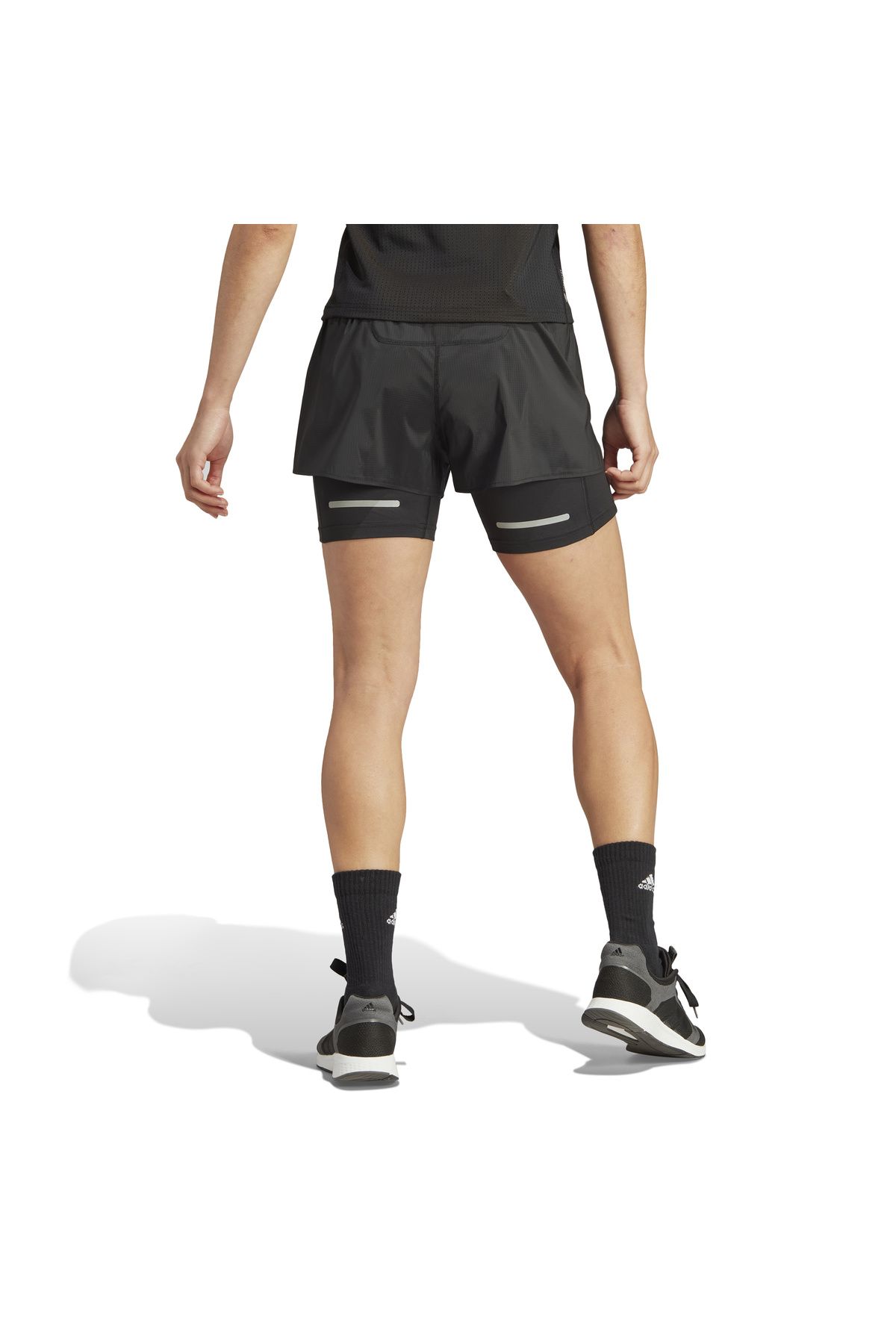 adidas-Ultimate Women's Shorts - Black, Two-in-One, IM1866 3