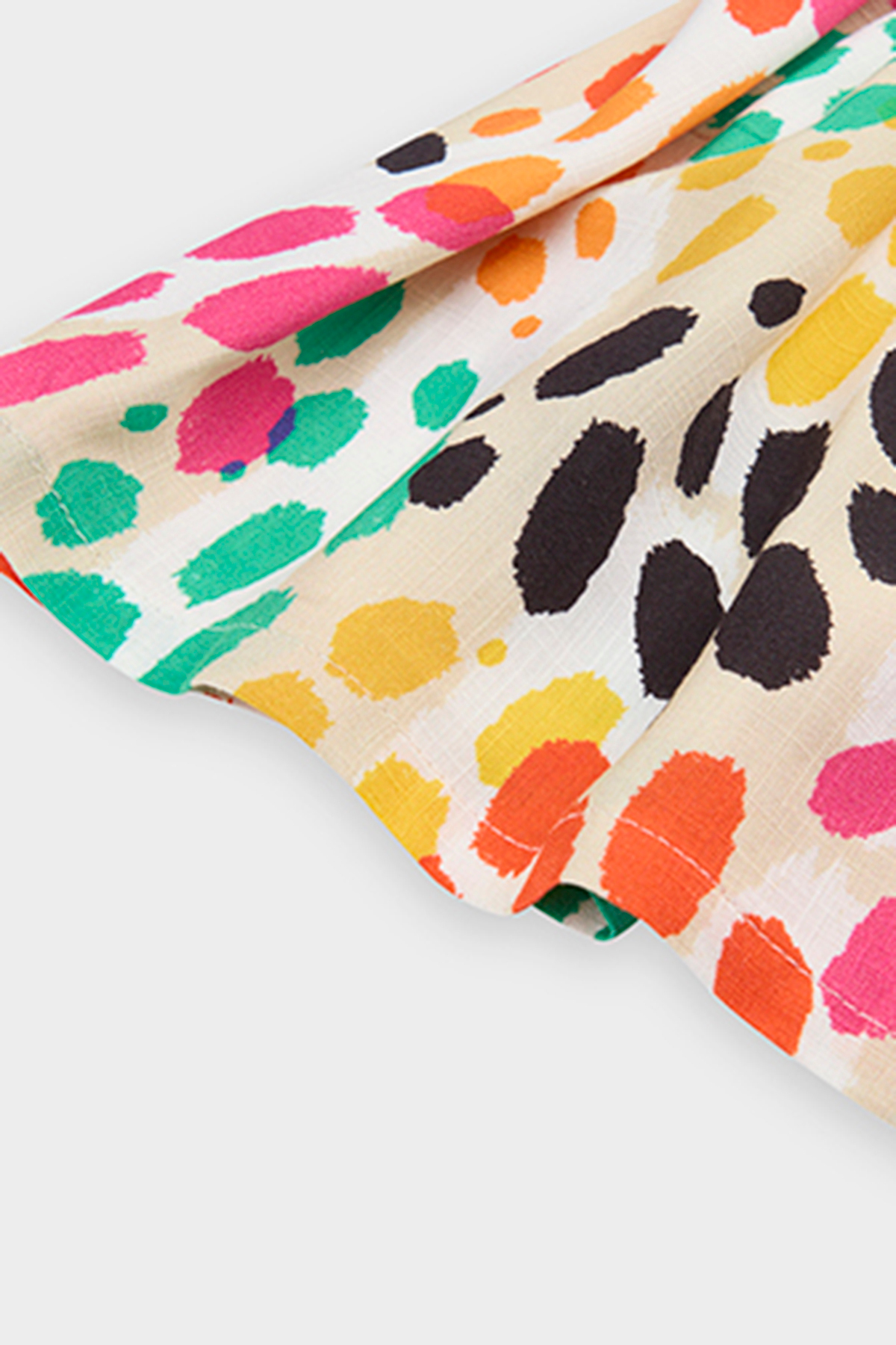 Panço Kız Bebek Leopar Desenli Bej Elbise fotoğrafı 4 (önizleme)