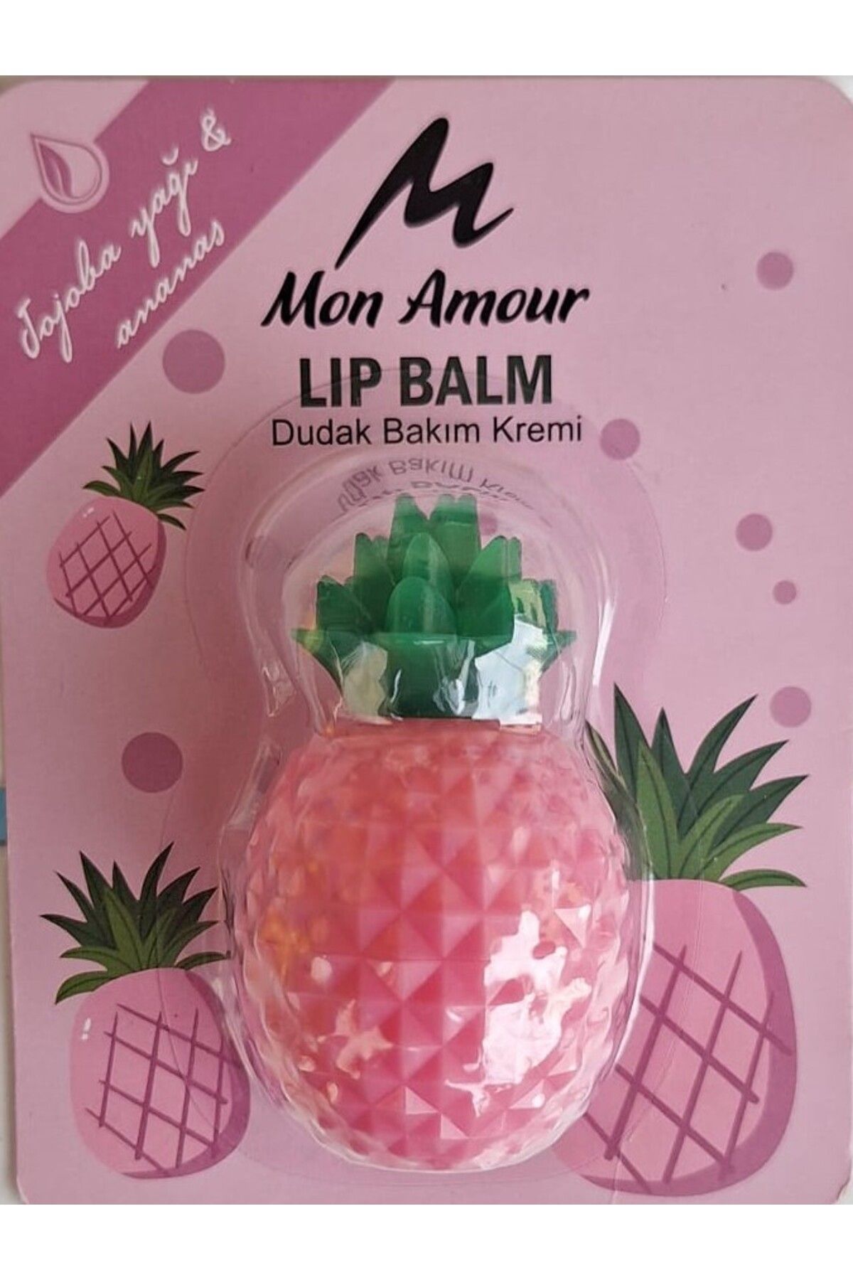 ela777 Ananas Şekilli Pembe Dudak Bakım Balmı