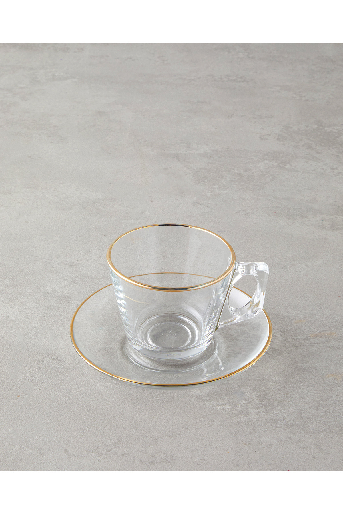English Home-Aria Glass 4 Piese - Set Căni Aurii 195 ml pentru 2 Pers 3